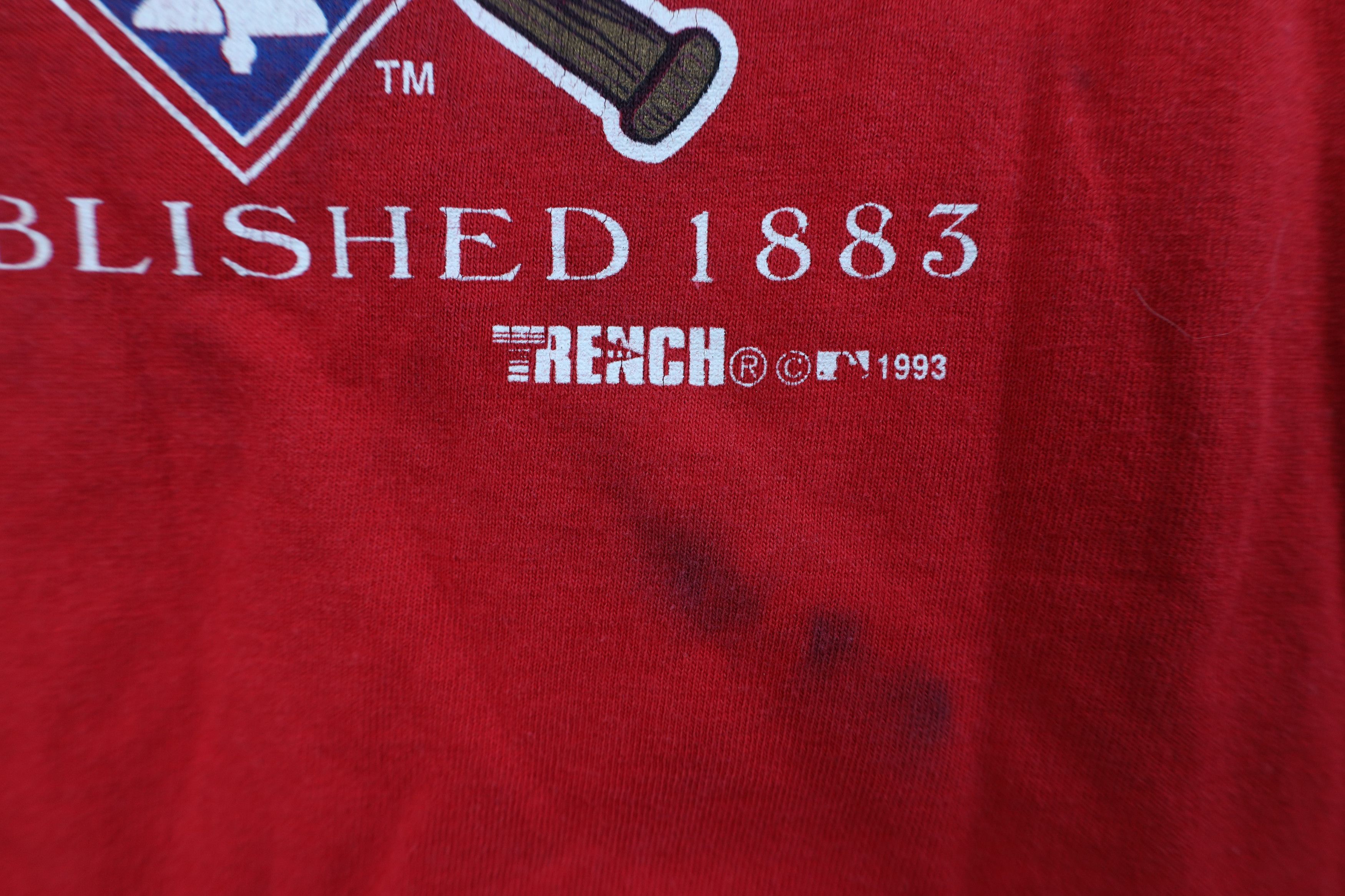Vintage Vintage 90s Spell Philadelphia Phillies Baseball T-Shirt USA Size US XL / EU 56 / 4 - 5 Thumbnail