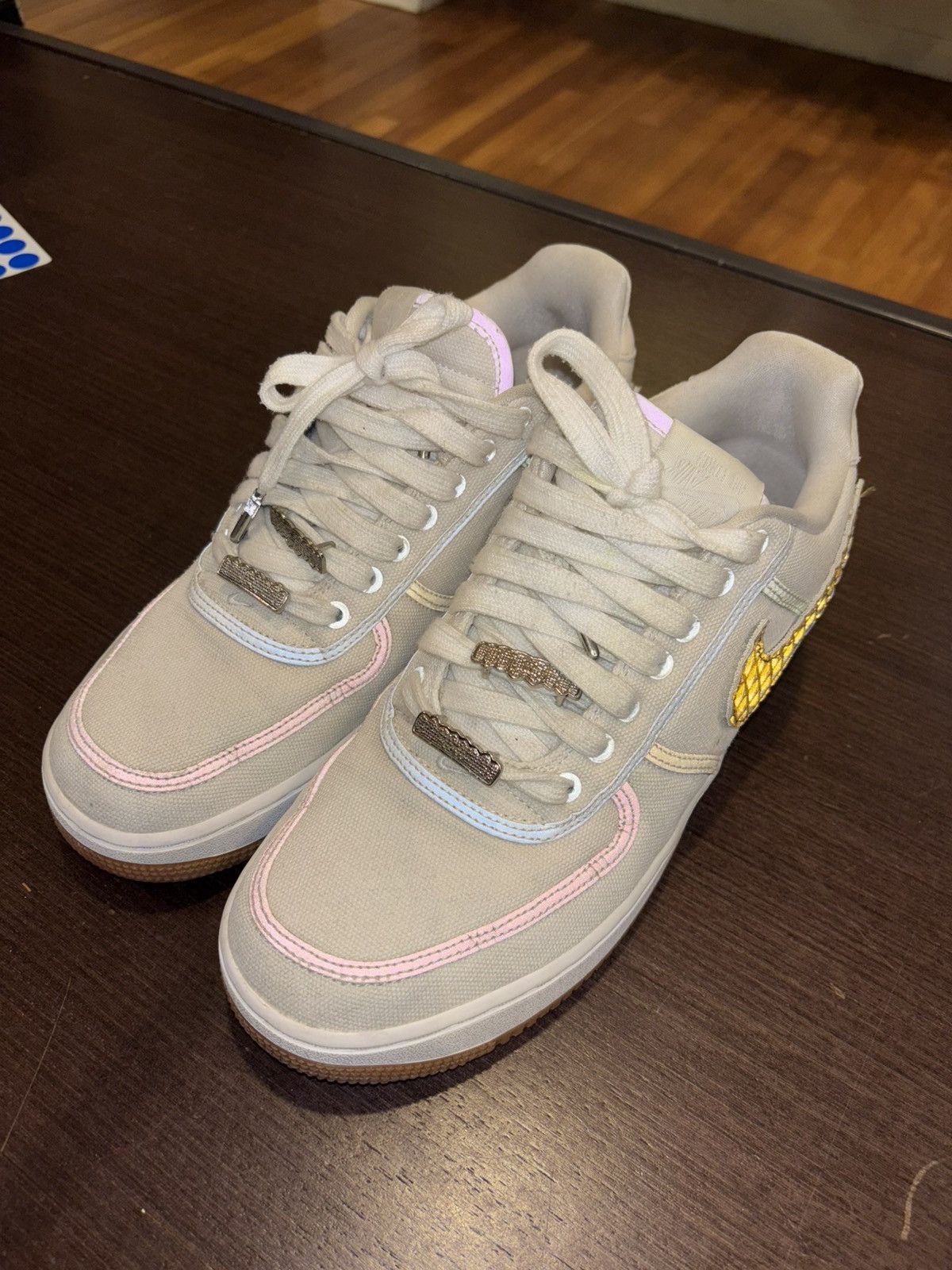 Nike × Travis Scott Travis Scott X Nike Air Force 1 Low Sail Size US 10.5 / EU 43-44 - 5 Thumbnail
