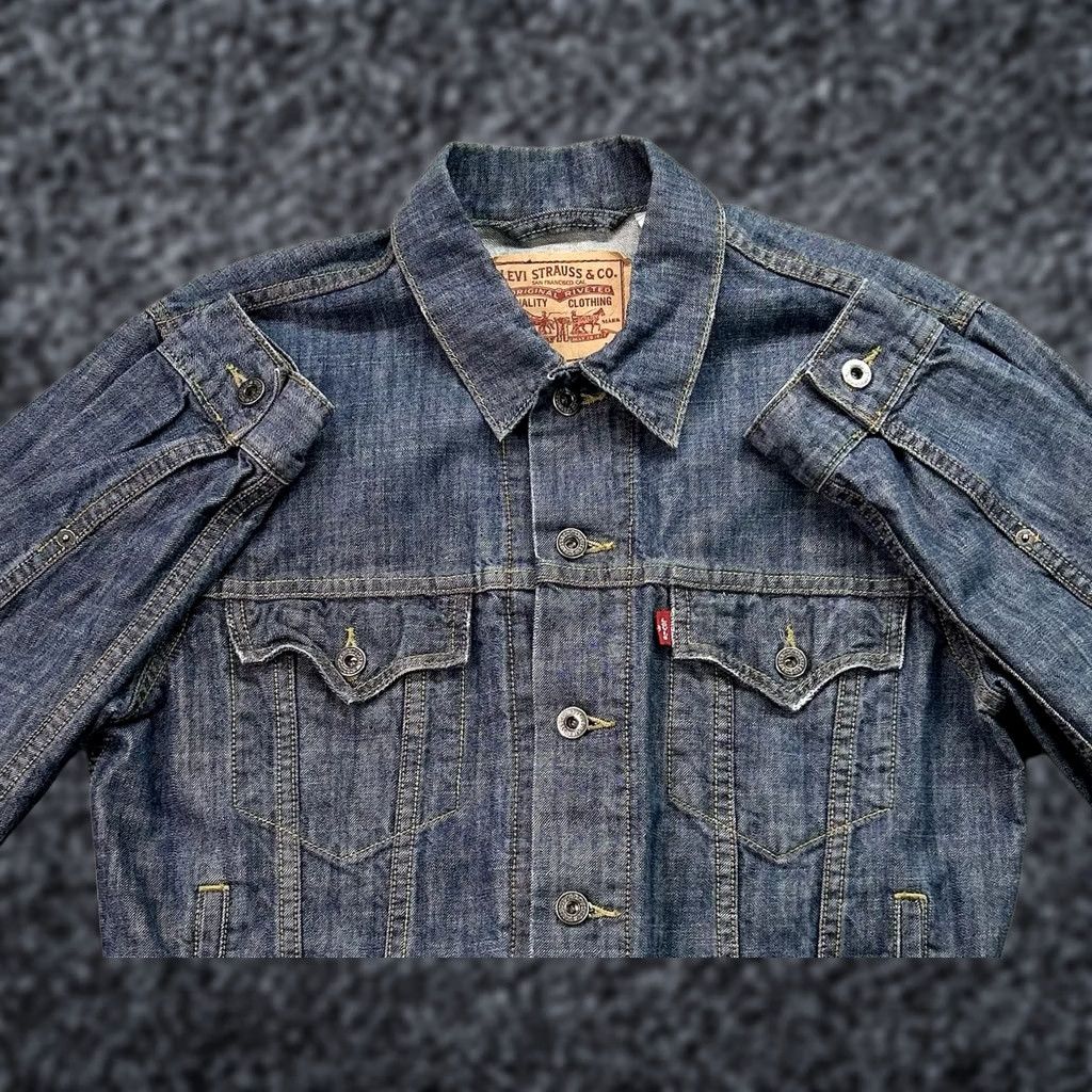 Levi's × Vintage VTG Levi's Black Denim 70506-0259 80s USA Trucker