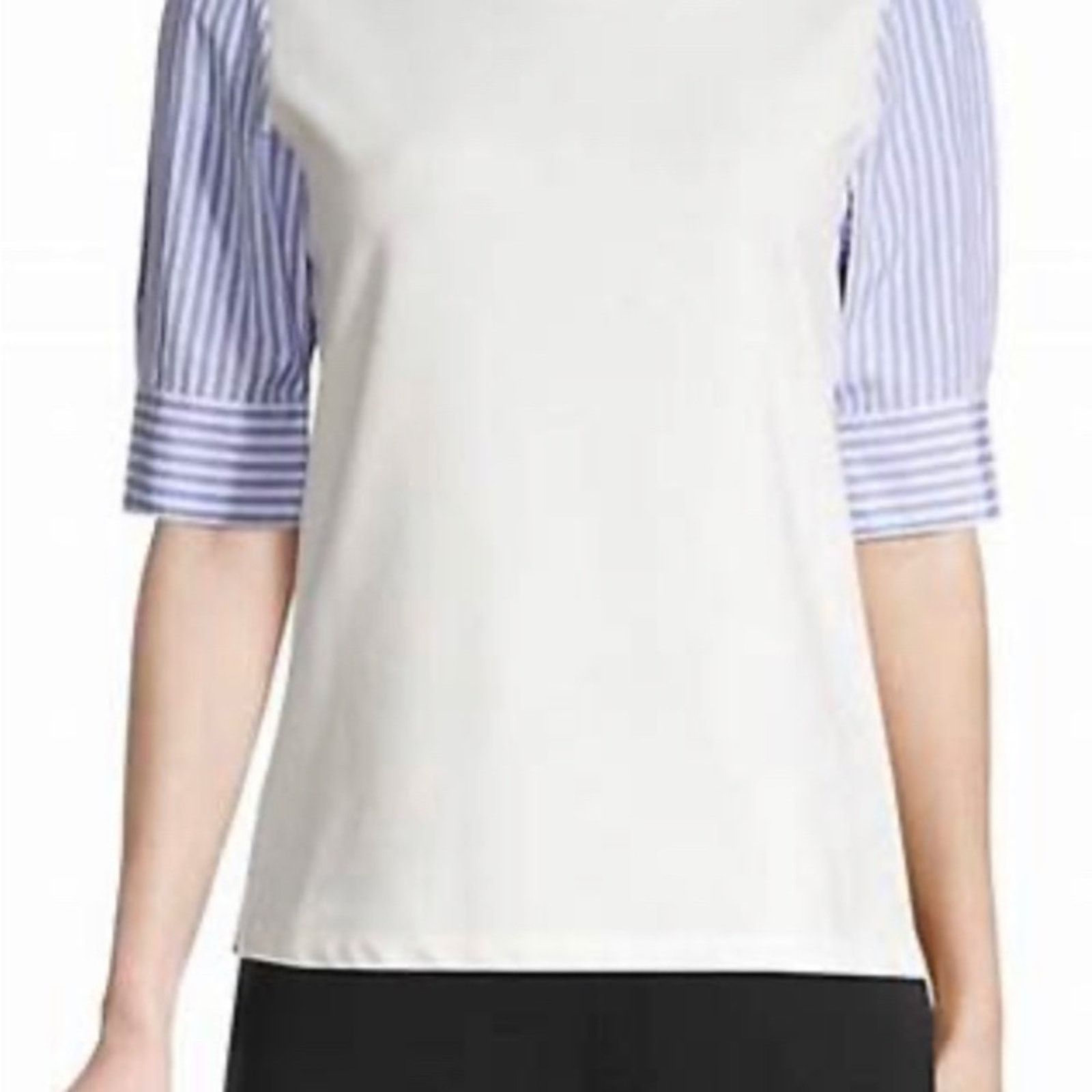 Emporio Armani Emporio Armani Mixed Media Sweatshirt NWT Size S / US 4 / IT 40 - 2 Thumbnail