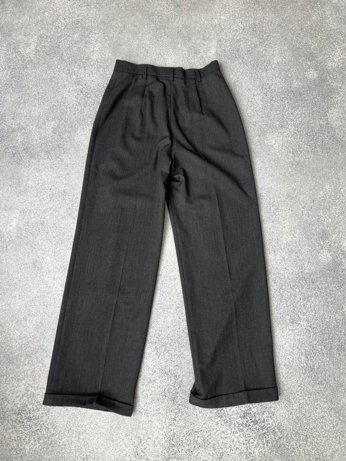 Designer × Max Mara × Vintage Vintage Max Mara Women’s Grey Pants Size 26" / US 2 / IT 38 - 9 Thumbnail