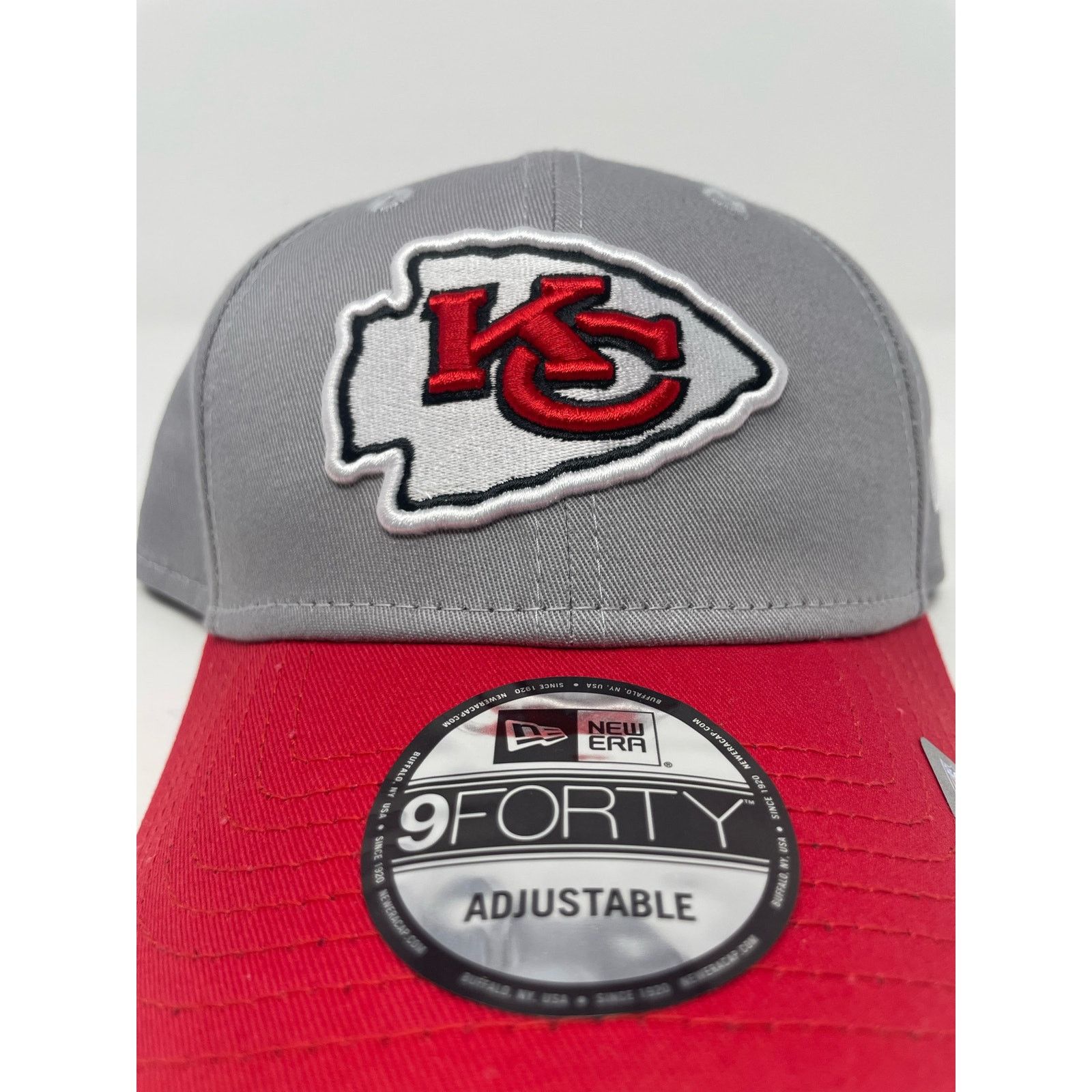 New Era Kansas City Chiefs New Era Gray 9FORTY NFL Snapback Hat Size ONE SIZE - 4 Thumbnail