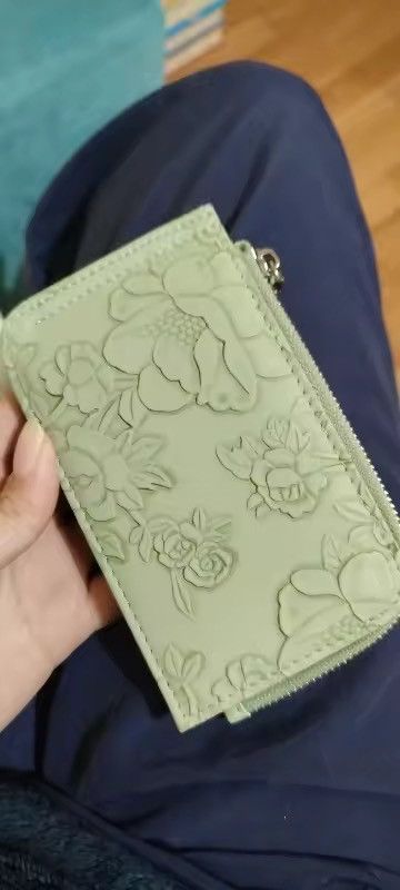Vintage Ladies Zip Coin Purse with Key Ring Size ONE SIZE - 5 Thumbnail