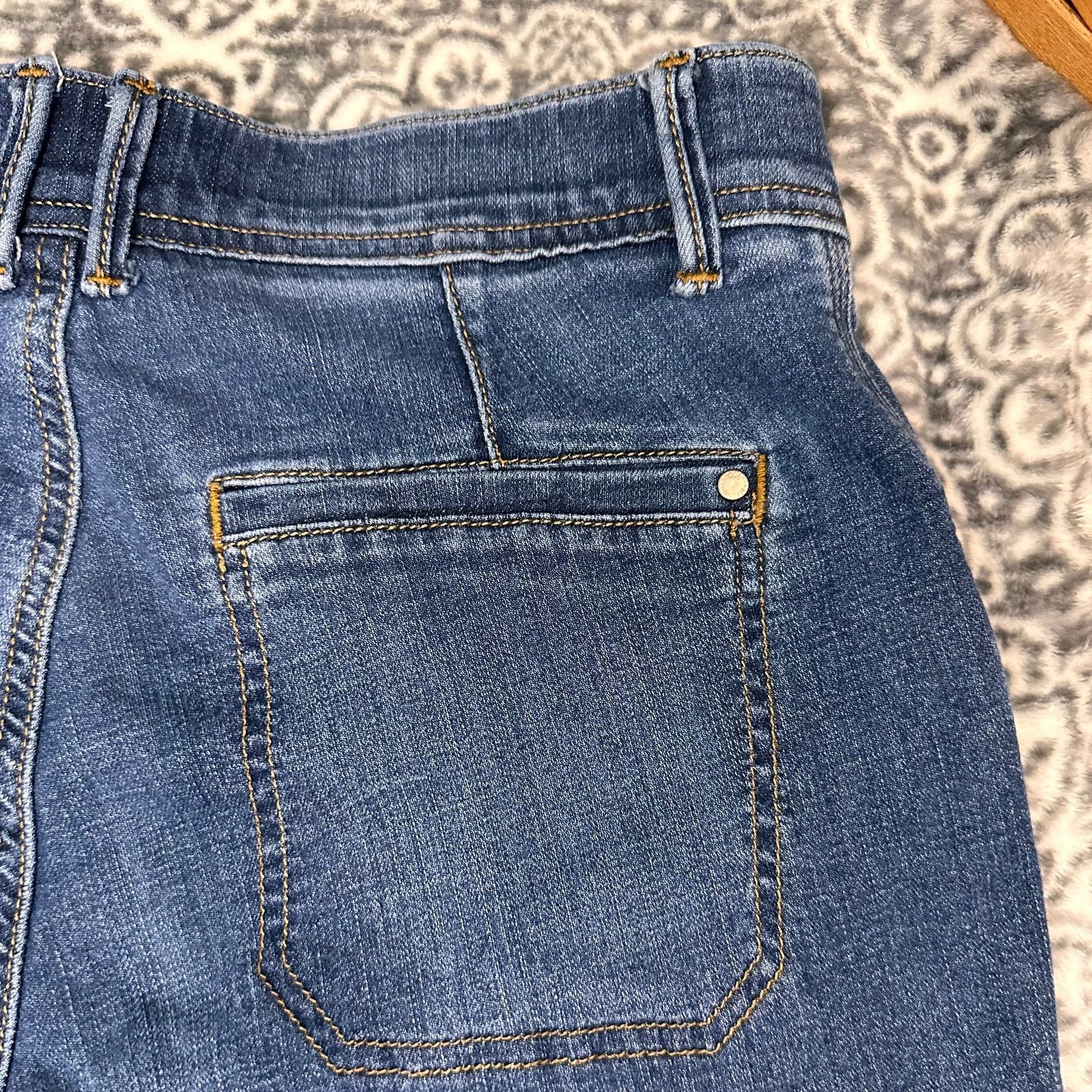 Lee Lee Total Freedom y2k Midi Denim Shorts Size 4 Medium Size 27" / US 4 / IT 40 - 4 Thumbnail
