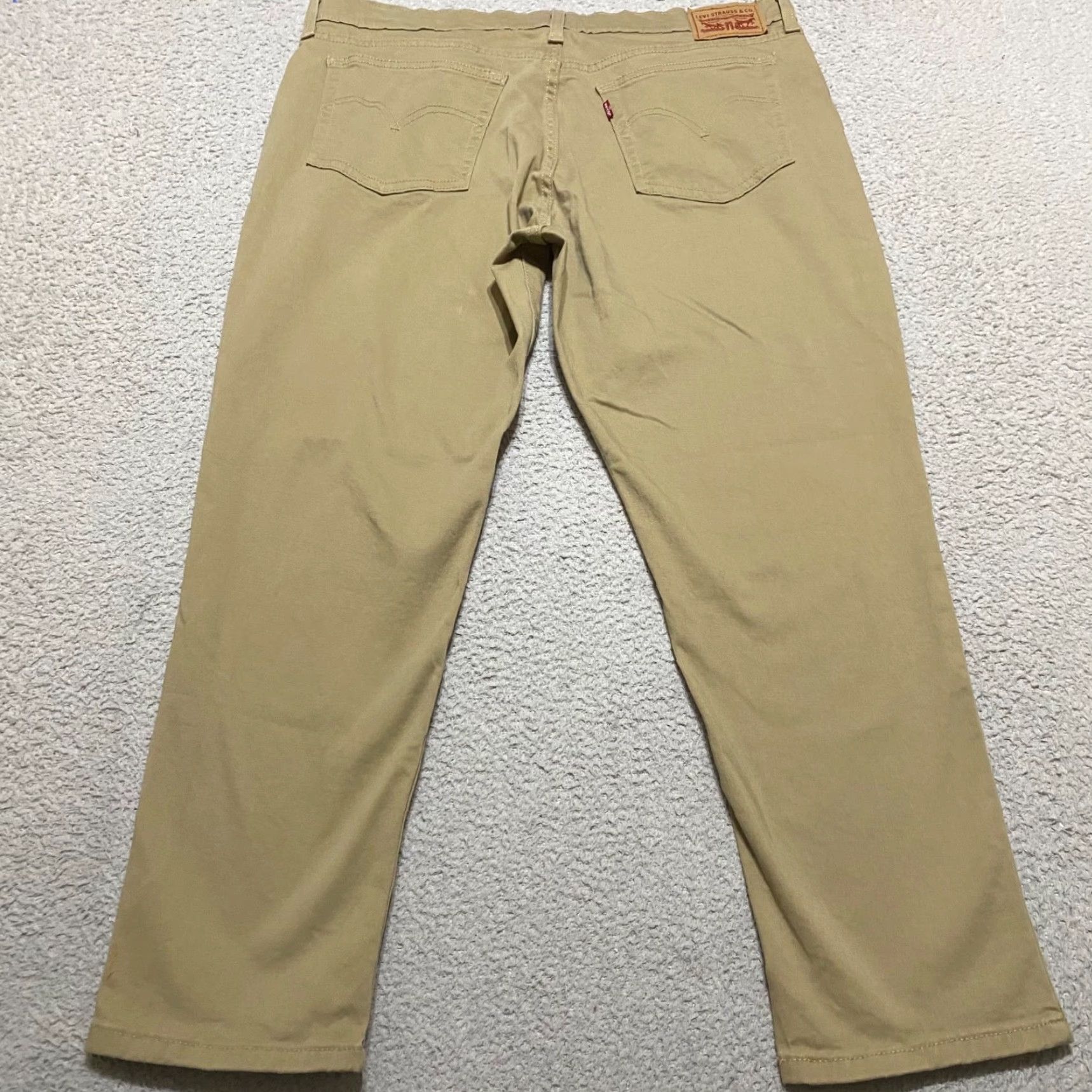 Levi's Levi's Jeans Beige Medium Wash Boyfriend High Rise Straight, Womens, Size 33, 5-Pocket Denim, Regular, Button Zip, Cotton Blend, Stretch Size 24" / US 00 / IT 34 - 2 Thumbnail