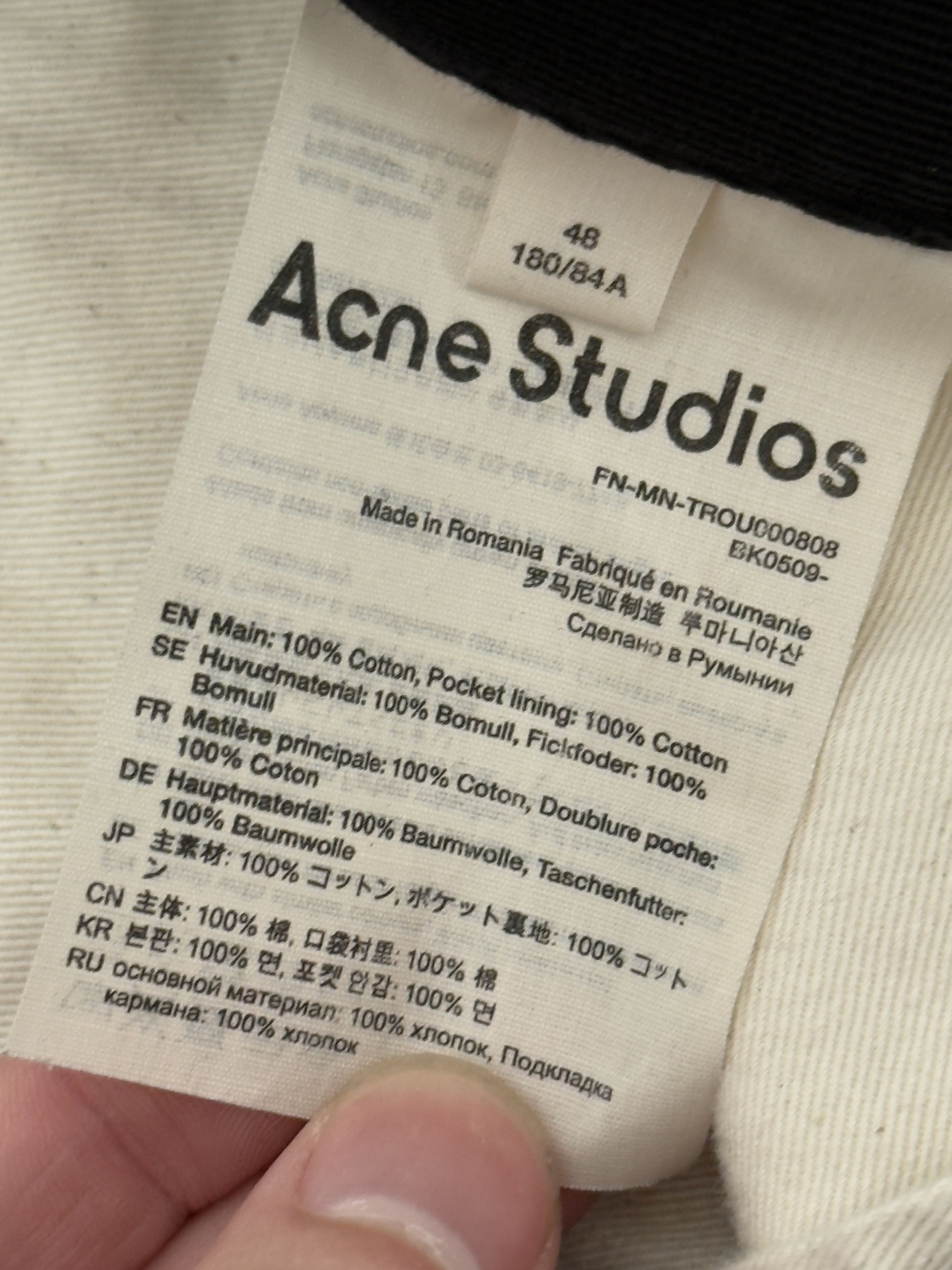 Acne Studios Twill Trousers Size US 32 / EU 48 - 3 Thumbnail
