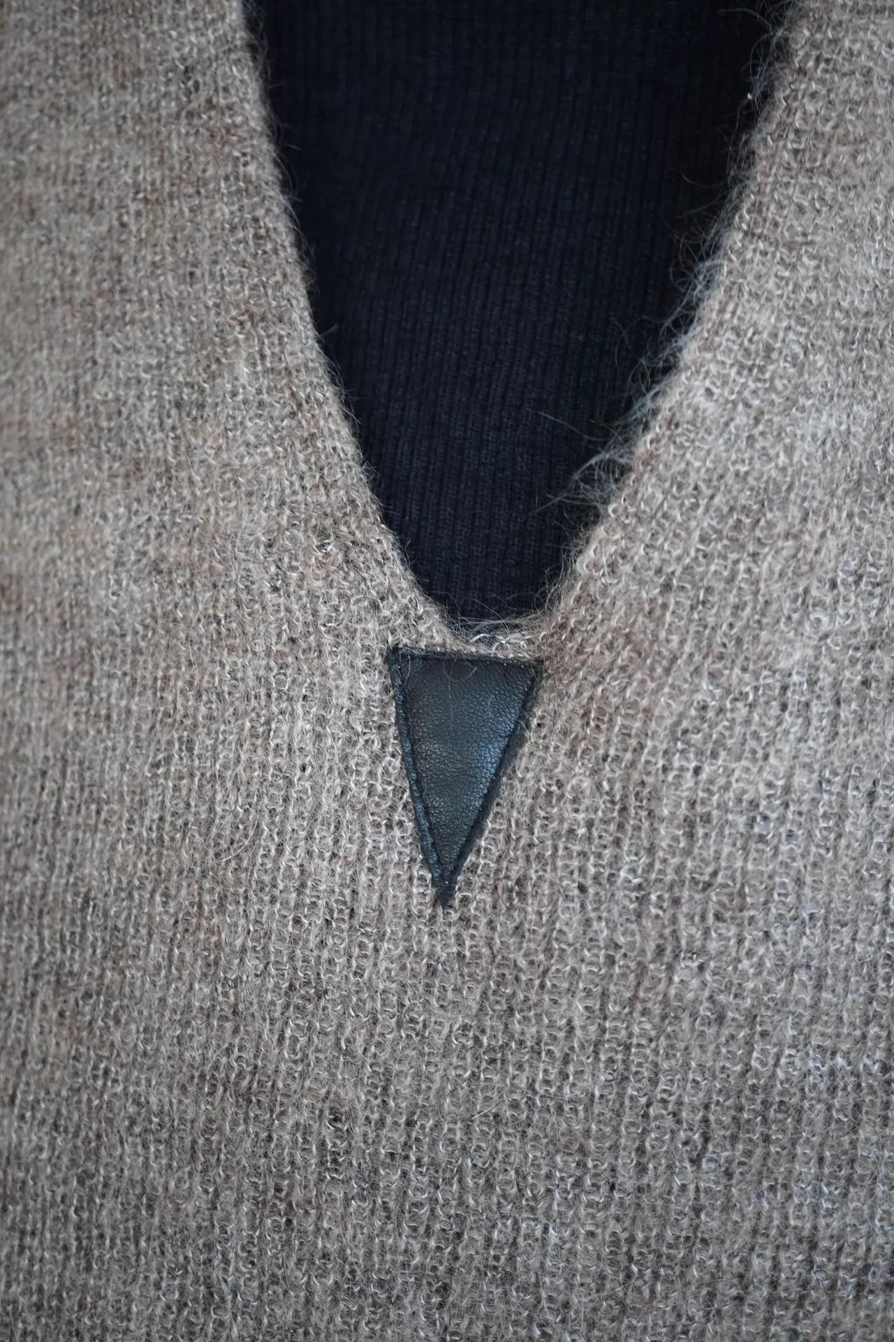 Yohji Yamamoto Yohji Yamamoto 1999AW Deep V Mohair Dress Size 3 9/10 Size L / US 10 / IT 46 - 8 Thumbnail