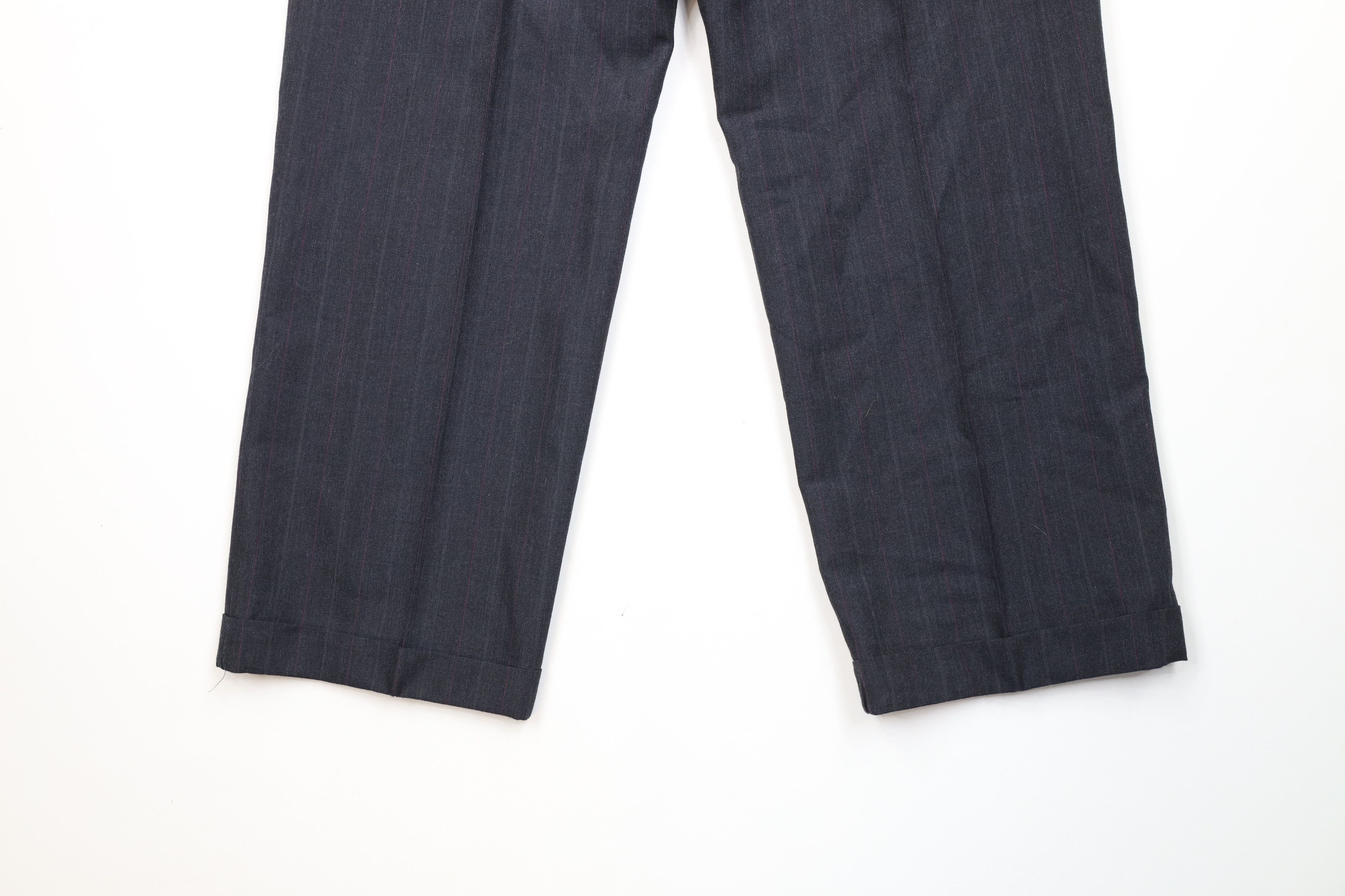 Vintage Vintage 90s Streetwear Pinstriped Wide Leg Chino Pants USA Size US 34 / EU 50 - 13 Thumbnail
