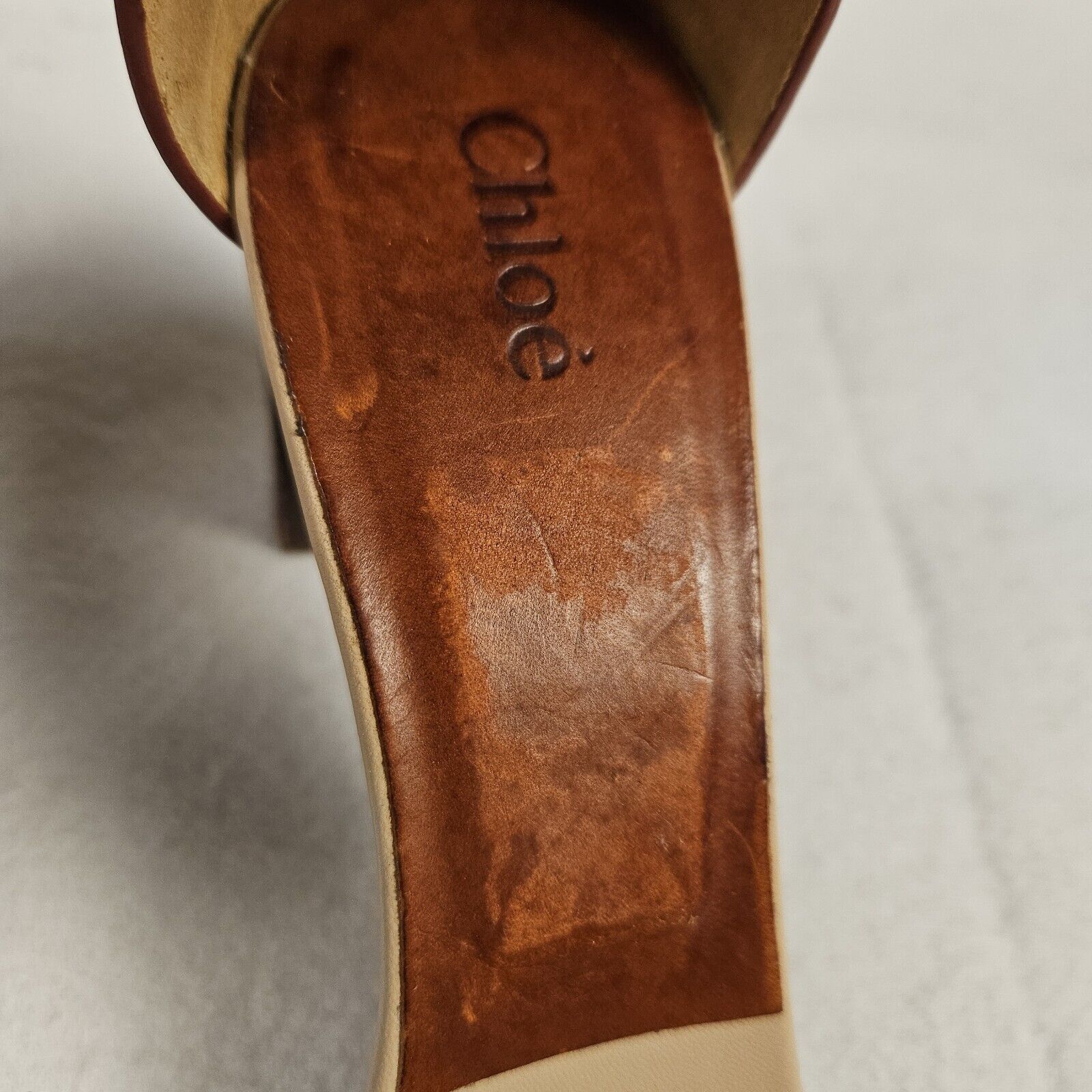 Chloe Chloe Gala Sandals Block Heels Open Toe Ankle Strap Leather Size US 6.5 / IT 36.5 - 6 Thumbnail