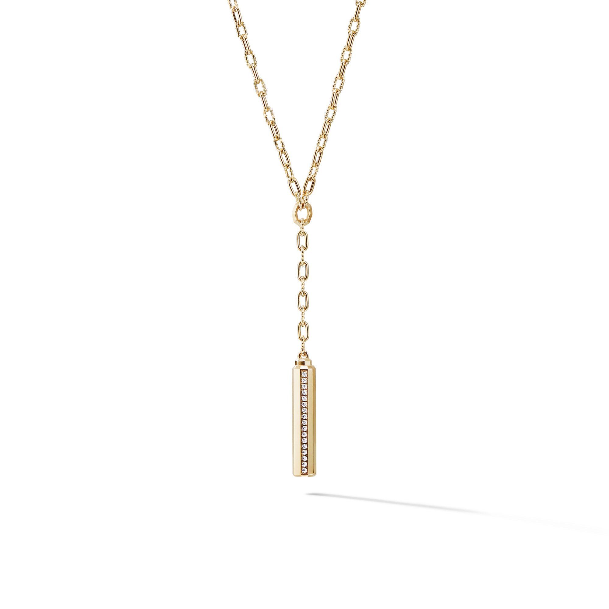 David Yurman o1w1db10525 N13573D Necklace in 18K Gold with Pave Diamond Size ONE SIZE - 1 Preview
