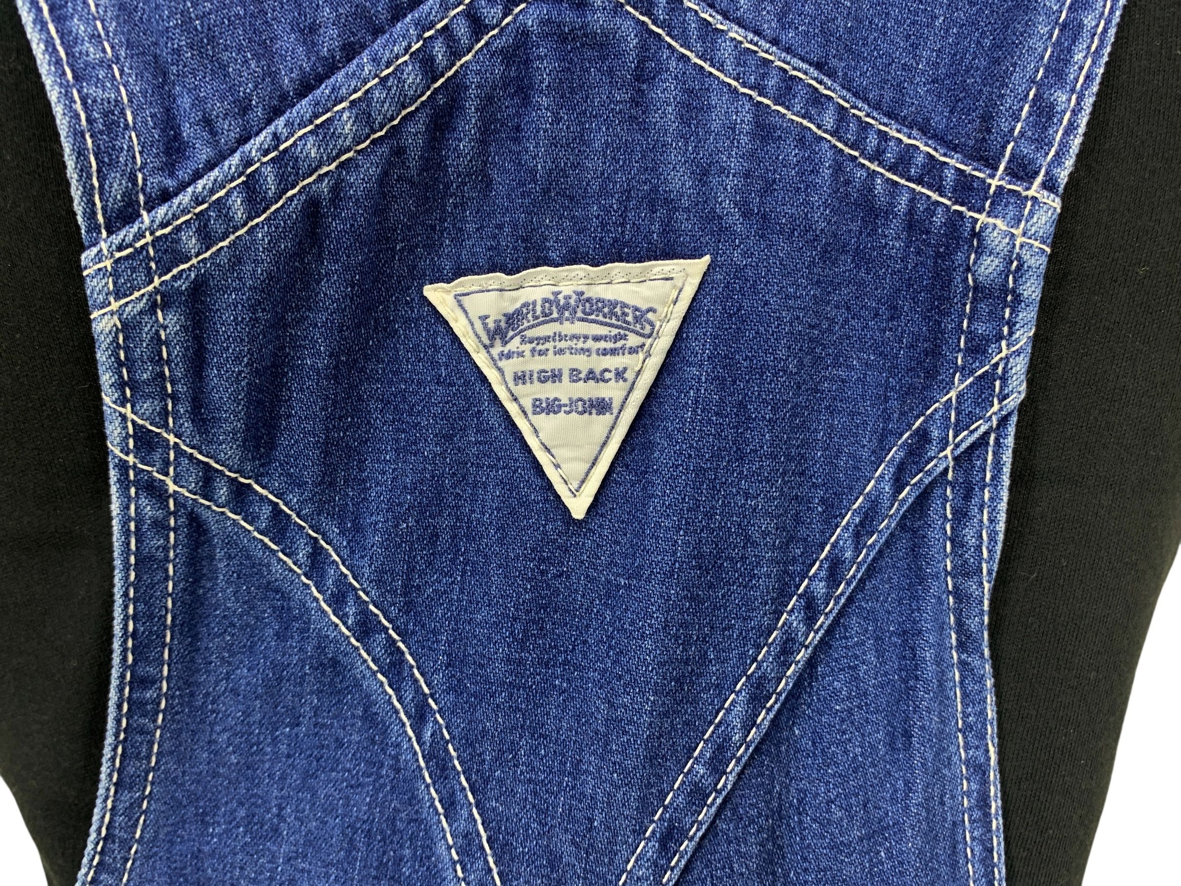 Big John × Vintage Big John Carpenter Bib Overalls Jeans Size US 32 / EU 48 - 12 Thumbnail