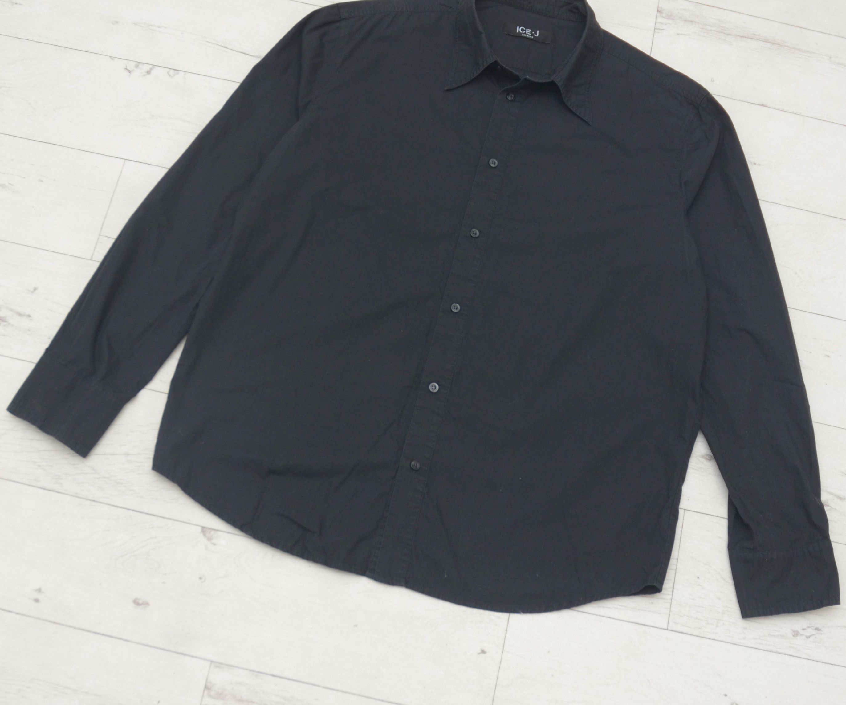 Iceberg × Vintage Iceberg ICE-J Vintage Casual Black Shirt Cosmos DJ y2k XXL Size US XXL / EU 58 / 5 - 4 Thumbnail