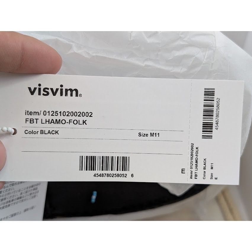 Visvim o1rshd1 Fbt Lhamo-Folk Shoes in Black Size US 11 / EU 44 - 21 Thumbnail