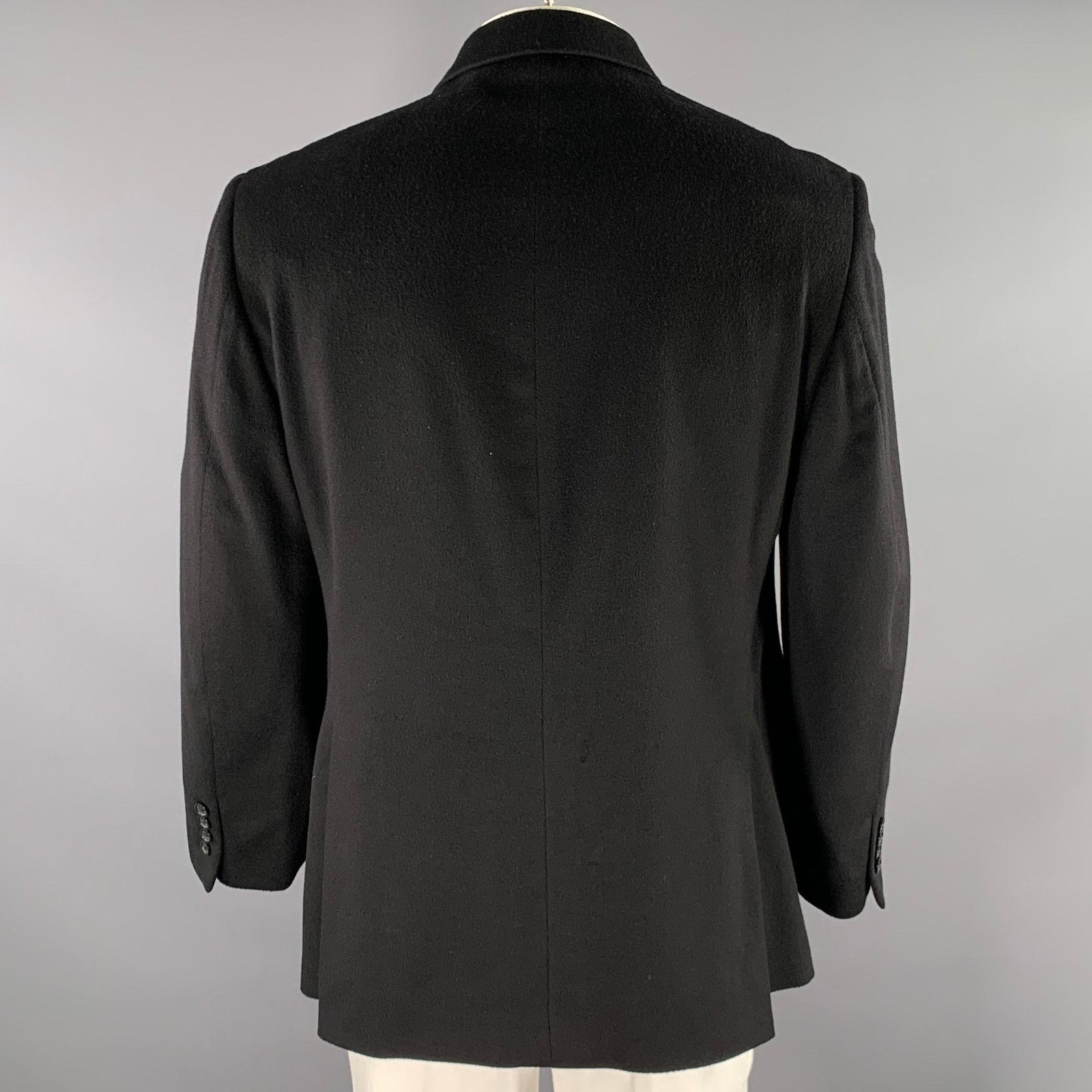 Barneys New York BARNEYS NEW YORK 44 Black Loro Piana Cashmere Sport Coat Size 44R - 4 Thumbnail