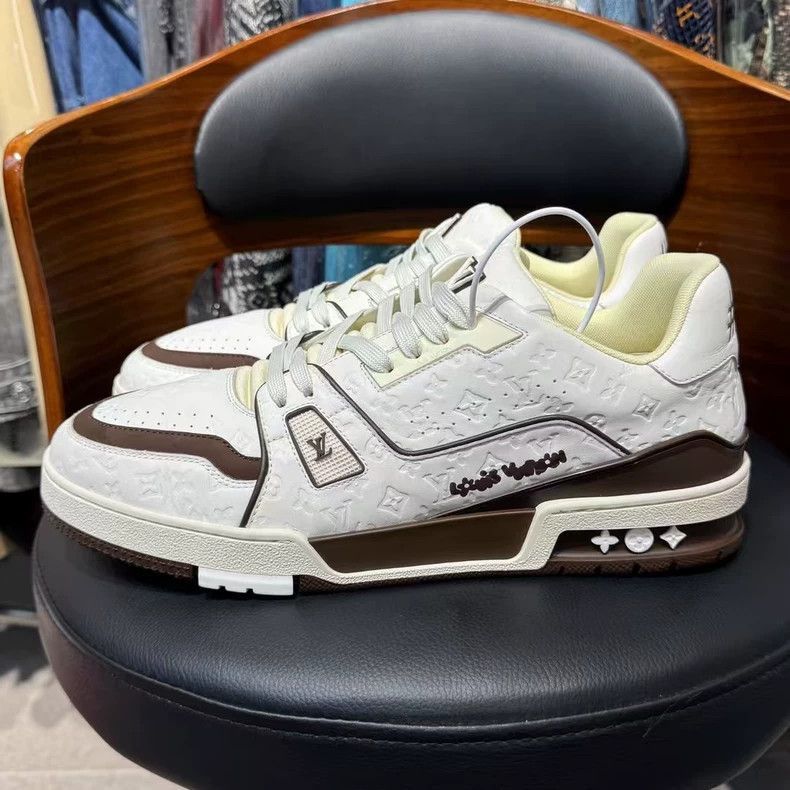 Louis Vuitton Louis Vuitton LV X Tyler Sneaker in White and Brown-2506 Size US 9 / EU 42 - 6 Thumbnail