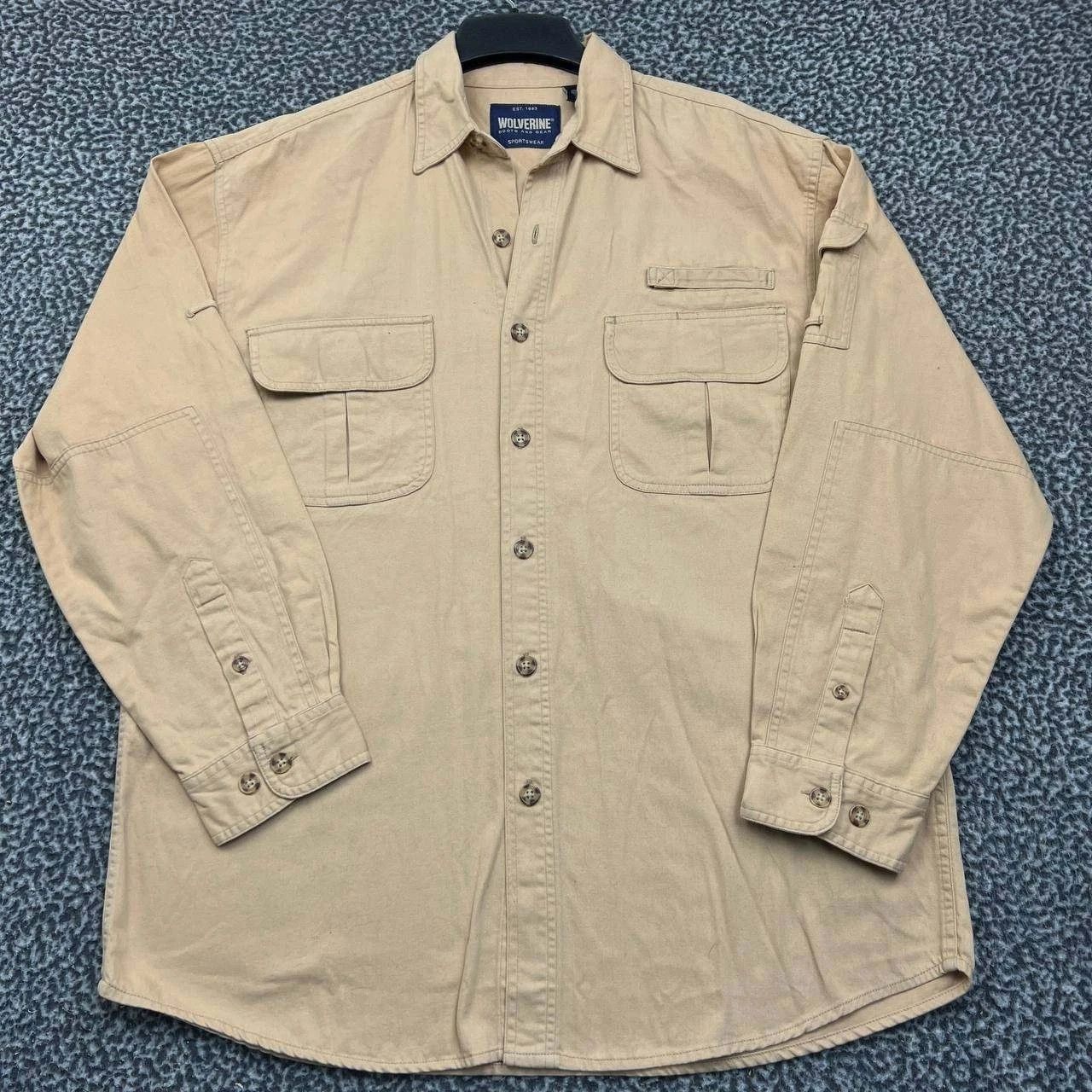 Wolverine Wolverine Button Up Shirt Men Brown Collared Cotton L Size US L / EU 52-54 / 3 - 1 Thumbnail