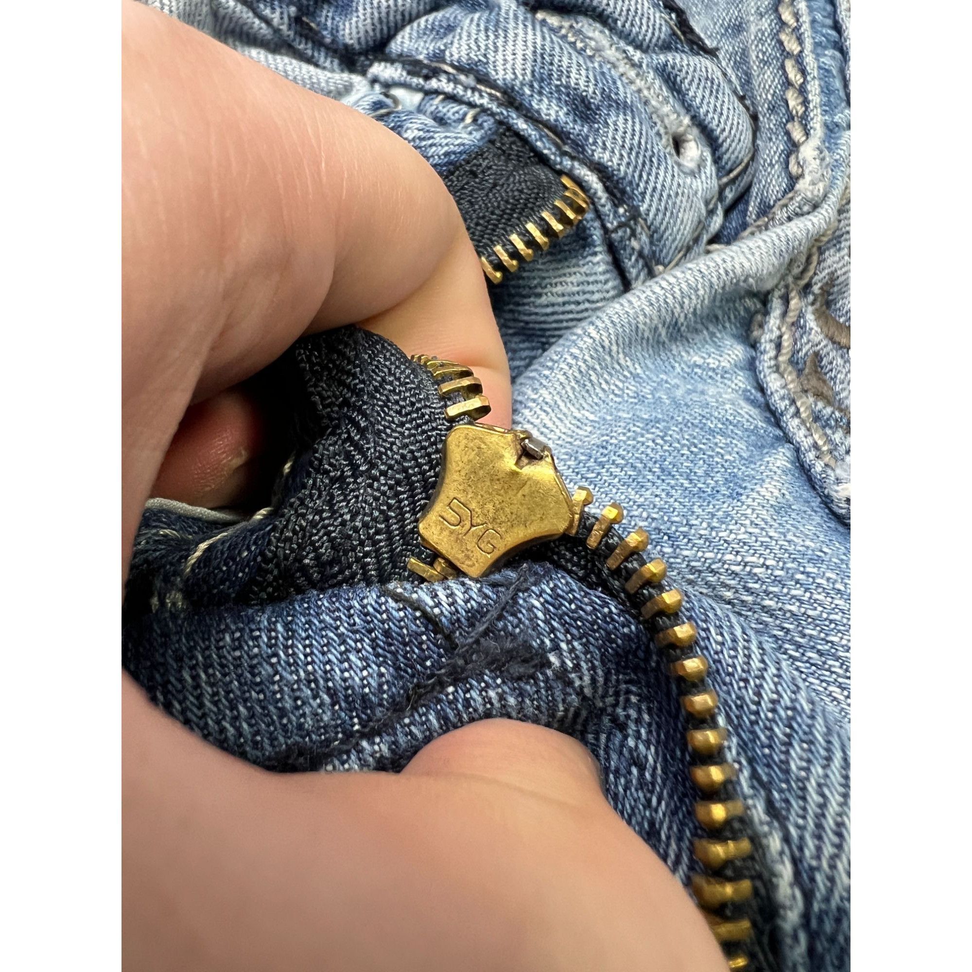 Other K&M Kosmolupo Embroidered Vintage Rap Jeans (Y1037) Size US 34 / EU 50 - 11 Thumbnail