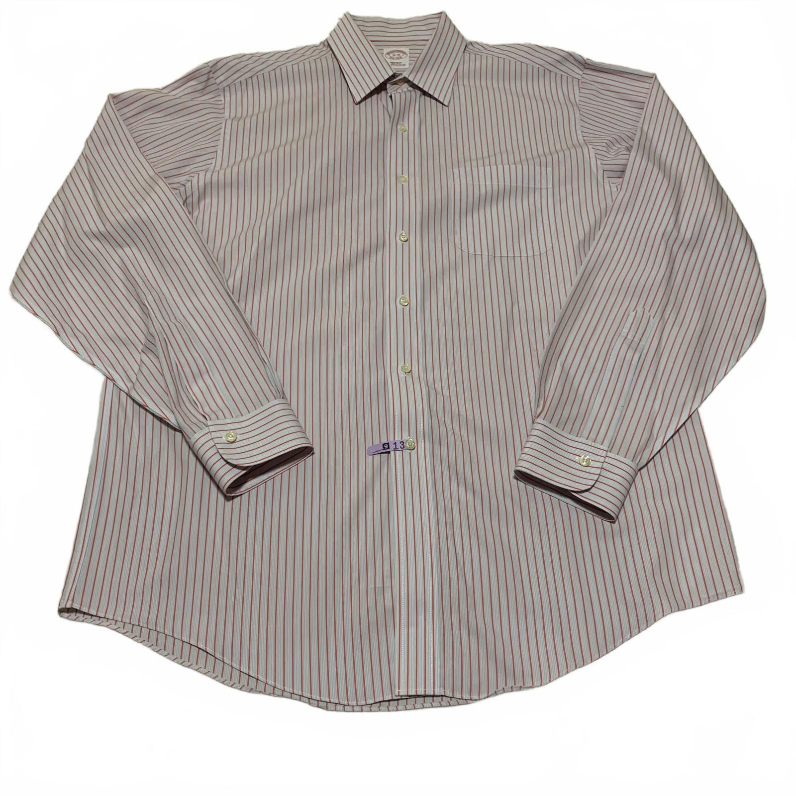 Brooks Brothers Brooks Brothers Men's 16-36 Dress Shirt Non-Iron Supima Size 42R - 10 Thumbnail