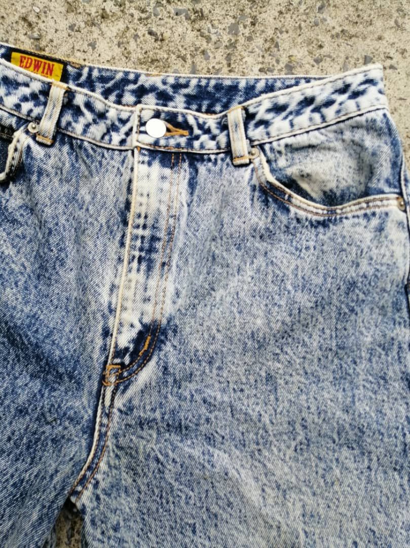 Edwin × Vintage Vintage Edwin 1510-96 Acid Washed Denim Jeans Size US 30 / EU 46 - 10 Thumbnail