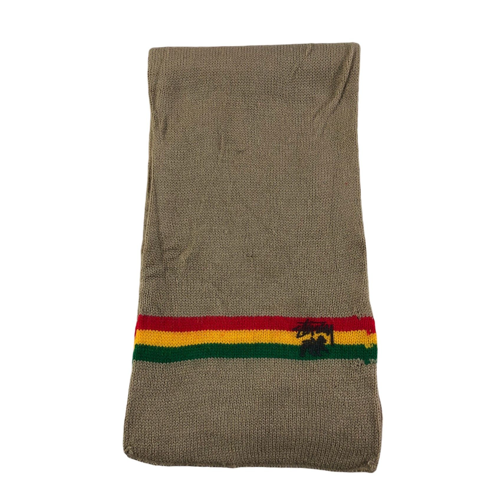 Stussy × Vintage Stussy Rasta Scarf / Muffler / Neckwear - KM307 Size ONE SIZE - 2 Thumbnail