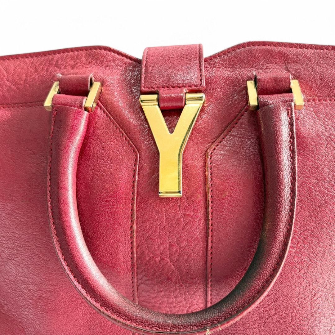 Yves Saint Laurent Yves Saint Laurent - Cabas Chic Handbag YSL Shoulder Bag Red Size ONE SIZE - 5 Thumbnail