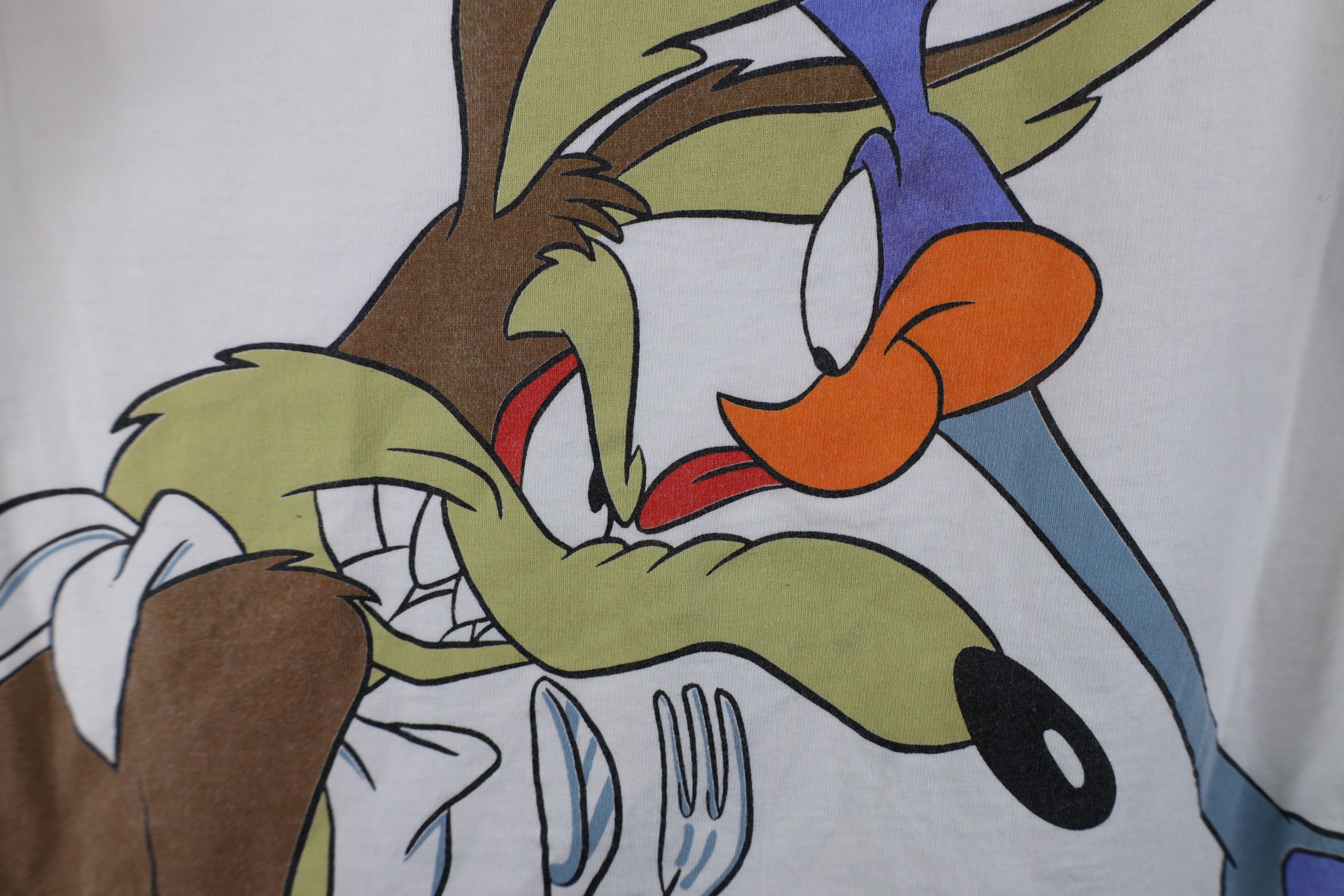 Vintage Vintage 90s Warner Bros E Coyote Road Runner T-Shirt USA Size US M / EU 48-50 / 2 - 10 Thumbnail
