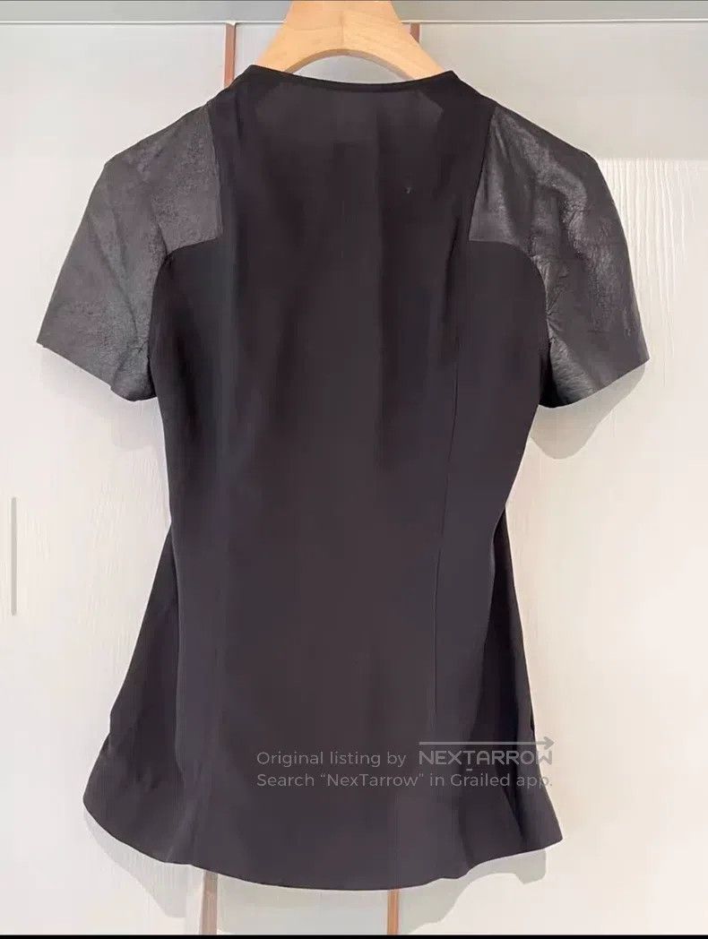 Rick Owens Rick Owens Patchwork Leather Short Sleeve Zip jacket Size XS / US 0-2 / IT 36-38 - 5 Thumbnail