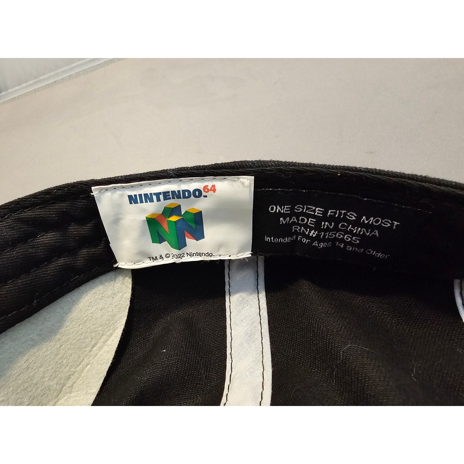 Nintendo Nintendo 64 (N64) Hat/Cap - Black Bioworld - One Size -China Size ONE SIZE - 6 Thumbnail