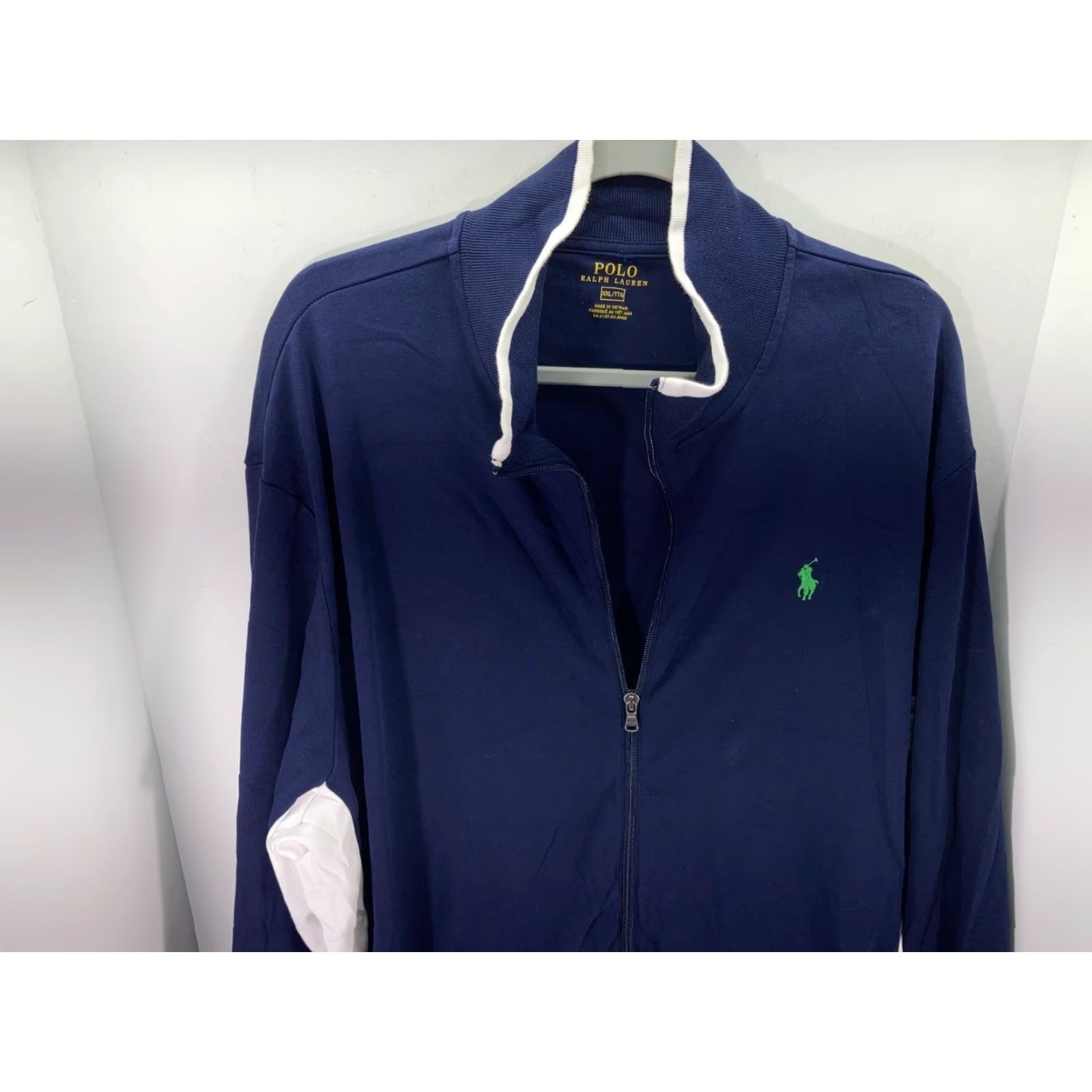 Polo Ralph Lauren Polo Ralph Lauren Track Jacket Mens XXL Zip Up Blue White Logo Windbreaker Long Sleeve Size US XXL / EU 58 / 5 - 2 Thumbnail