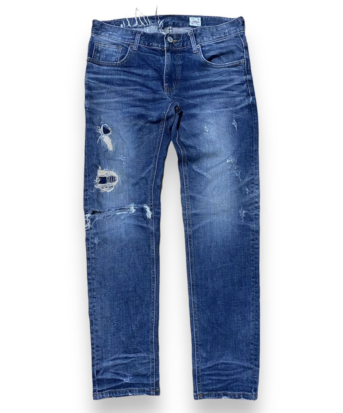 Vintage Crazy Mosquito distressed ripped jeans Size US 33 - 1 Thumbnail