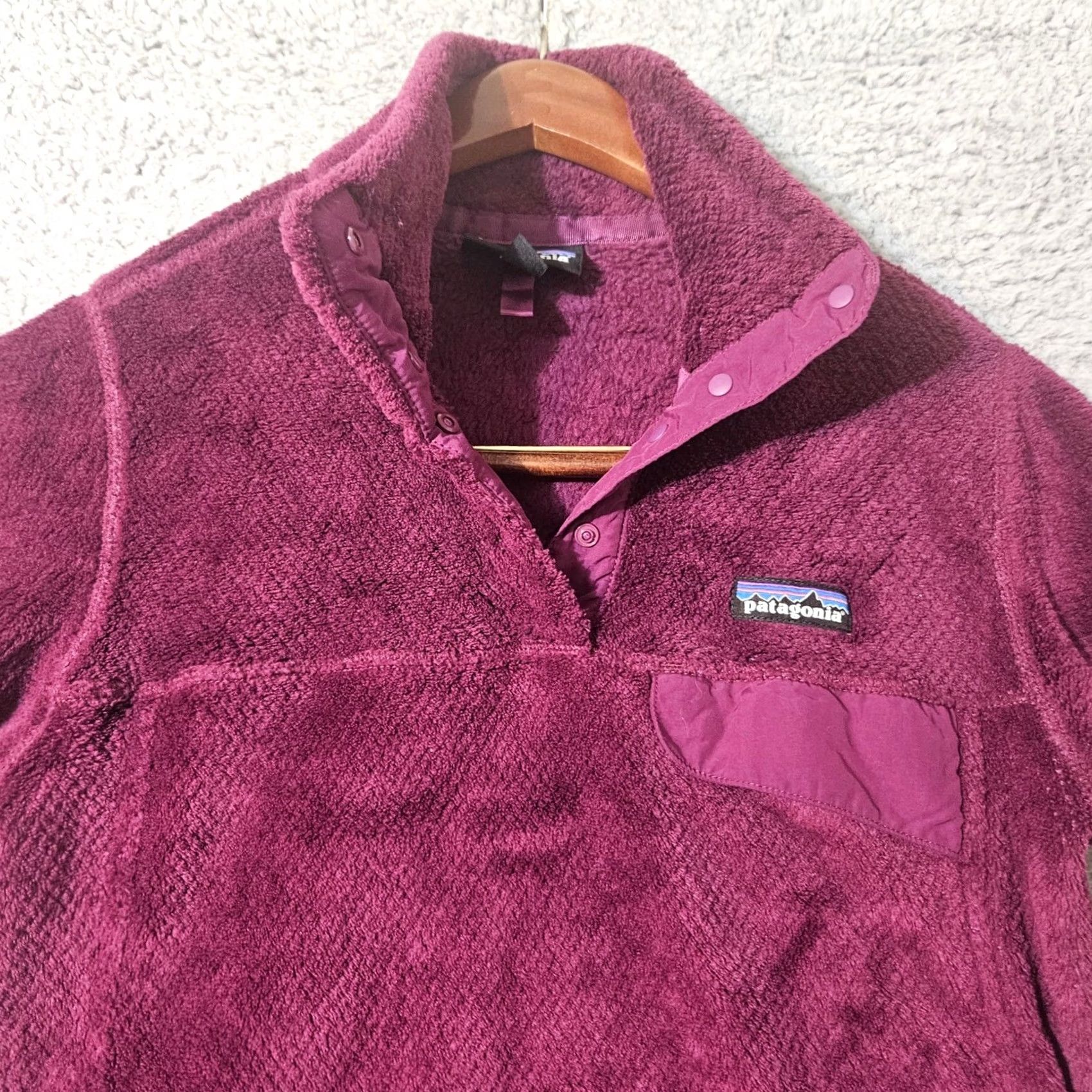 Patagonia Patagonia Women's Re-Tool Snap-T Pullover Purple Medium Polartec Ikat 25442 Coat Size M / US 6-8 / IT 42-44 - 4 Thumbnail