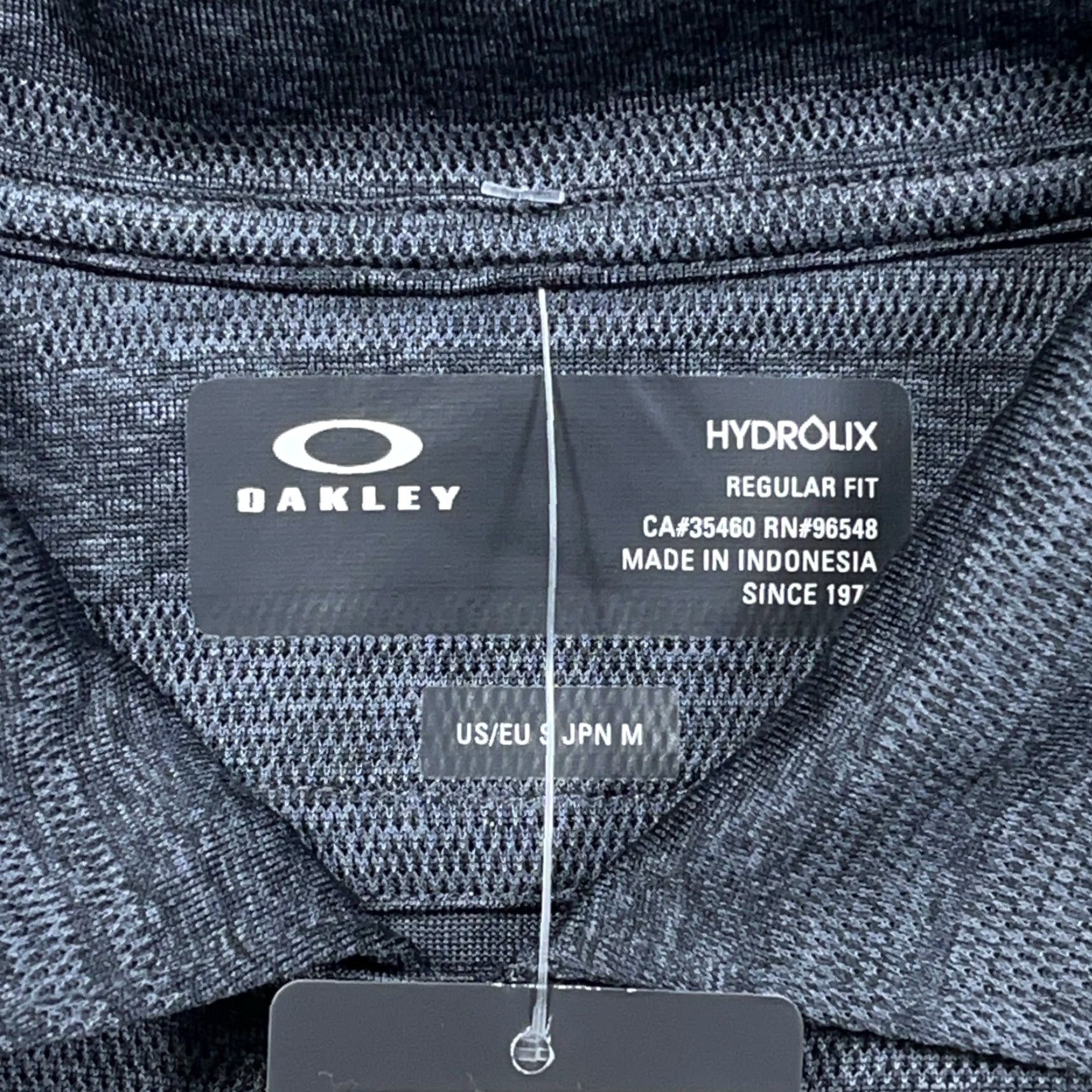 Oakley Oakley Polo Shirt Men Small Gray Striped Performance Hydrilix Wicking Golf NWT Size US S / EU 44-46 / 1 - 3 Thumbnail
