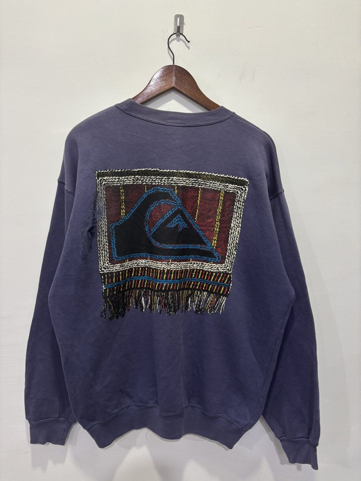 Vintage Vintage 90’s Quiksilver Sweatshirt Size US L / EU 52-54 / 3 - 1 Thumbnail