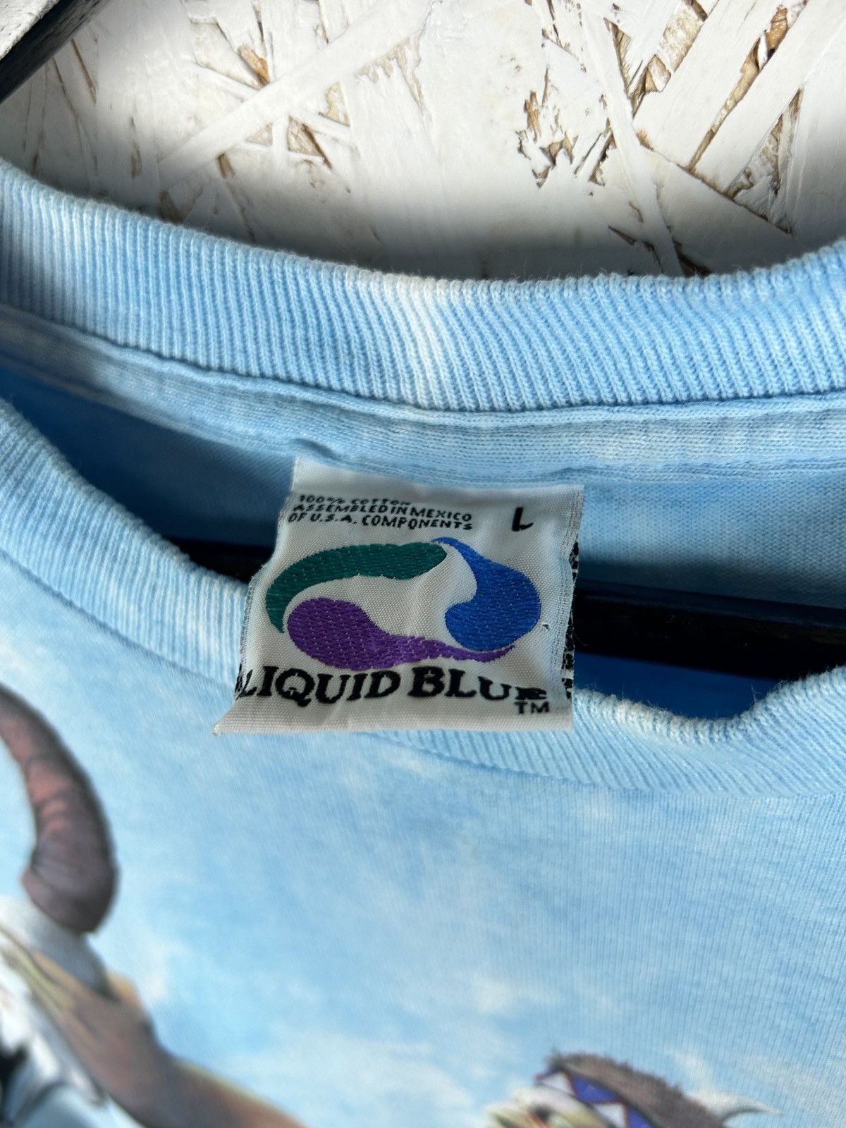 Liquid Blue 90s Vintage Liquid Blue 1998 Brian Fox Indian AOP Art Tee L Size US L / EU 52-54 / 3 - 8 Thumbnail