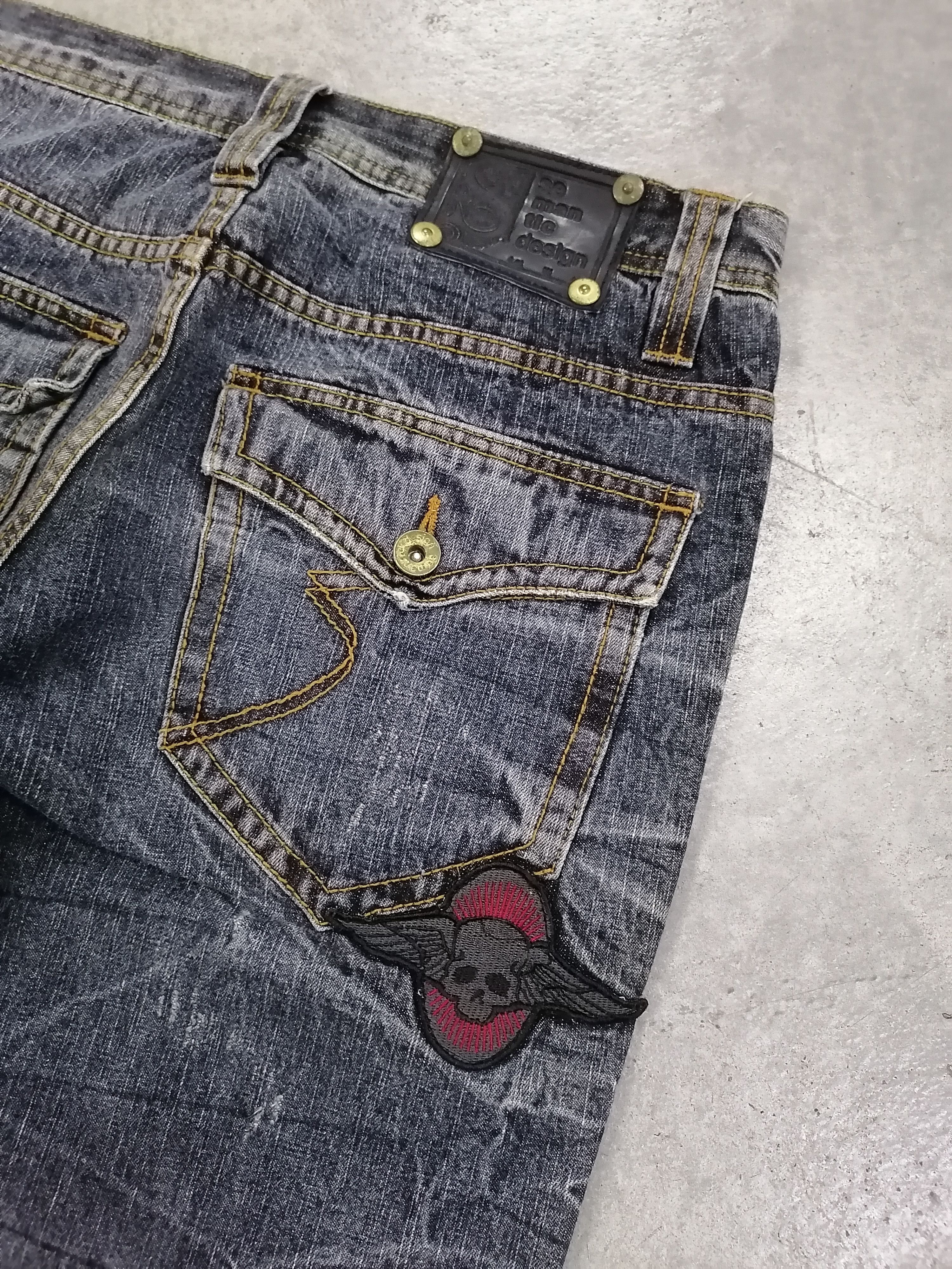 Japanese Brand × semanticdesign Semantic Design Re-Cut Distressed Denim Short Pants Size US 30 / EU 46 - 8 Thumbnail