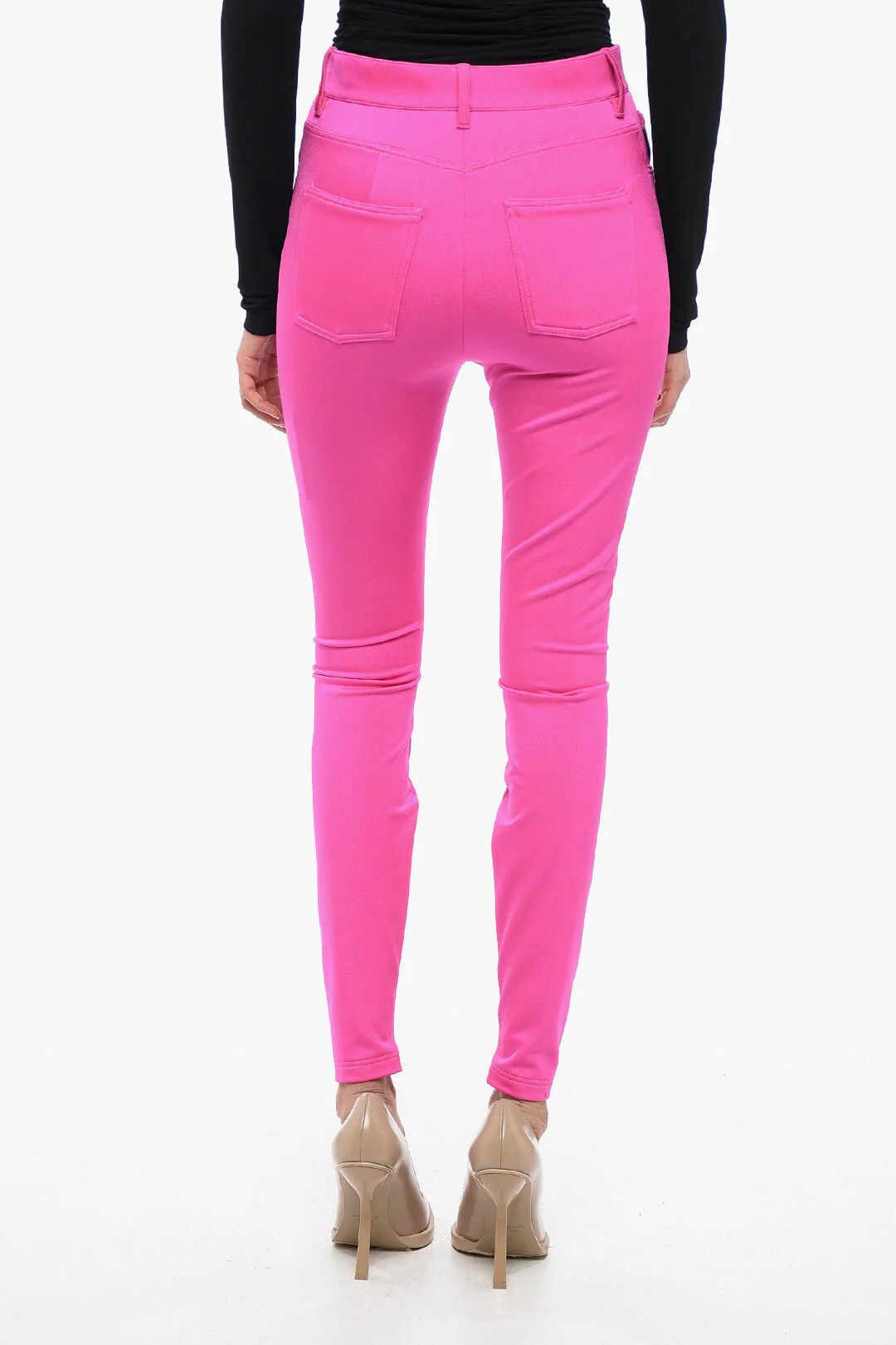 Balenciaga og1mm0326 Tapered-Fit Pant in Pink Size 27" / US 4 / IT 40 - 2 Thumbnail