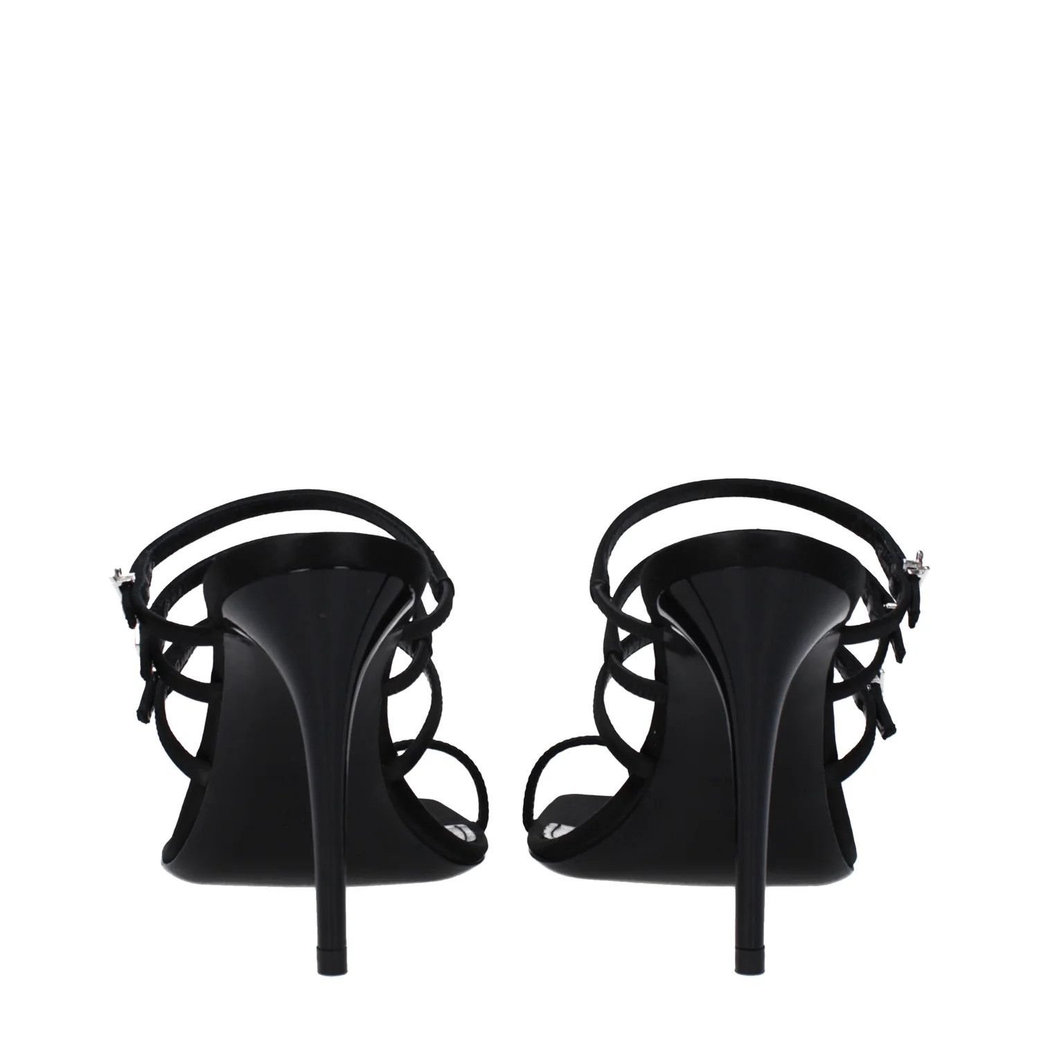 Saint Laurent Paris ob1o1e1124 Satin Sandals in Black Size US 6 / IT 36 - 5 Thumbnail