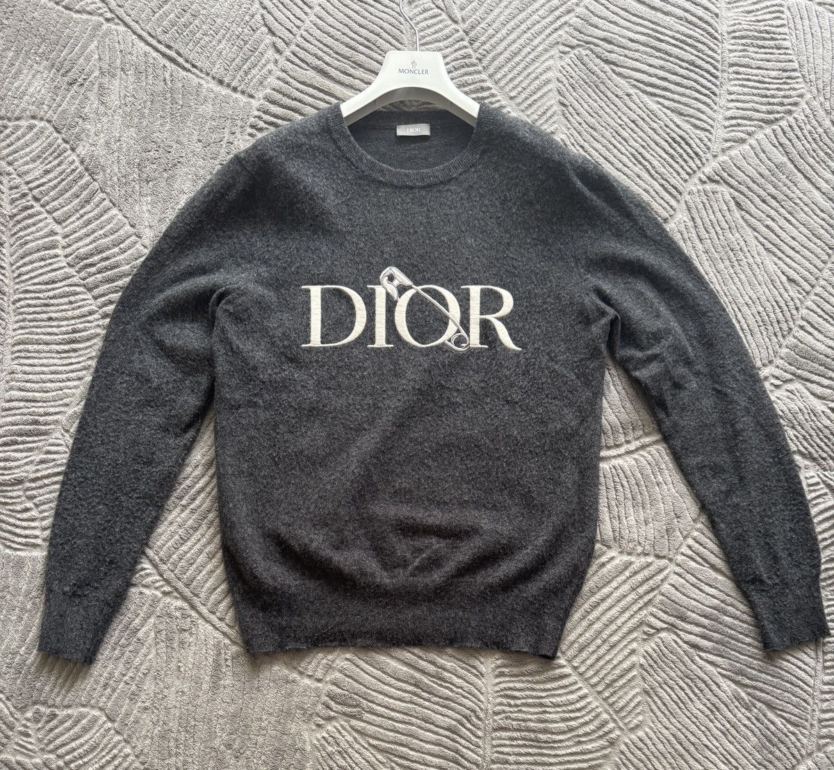 Dior Dior x Judy Blame Safety Pin Embroidered Sweater | Grailed
