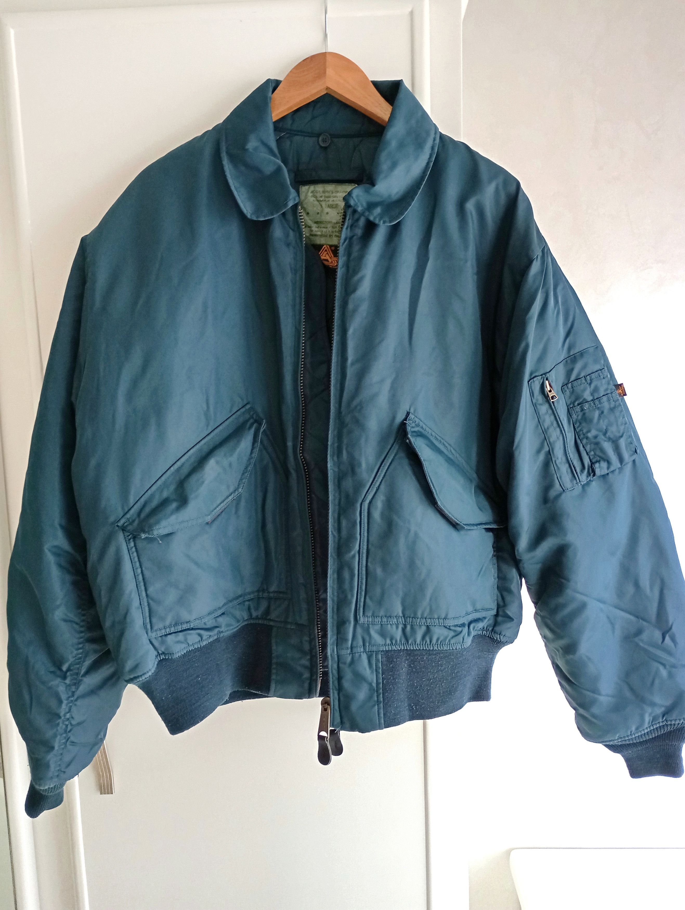 Vintage Vintage 90’s US Army Air Force CWU 45/P Flyers Jacket Size US XL / EU 56 / 4 - 5 Thumbnail
