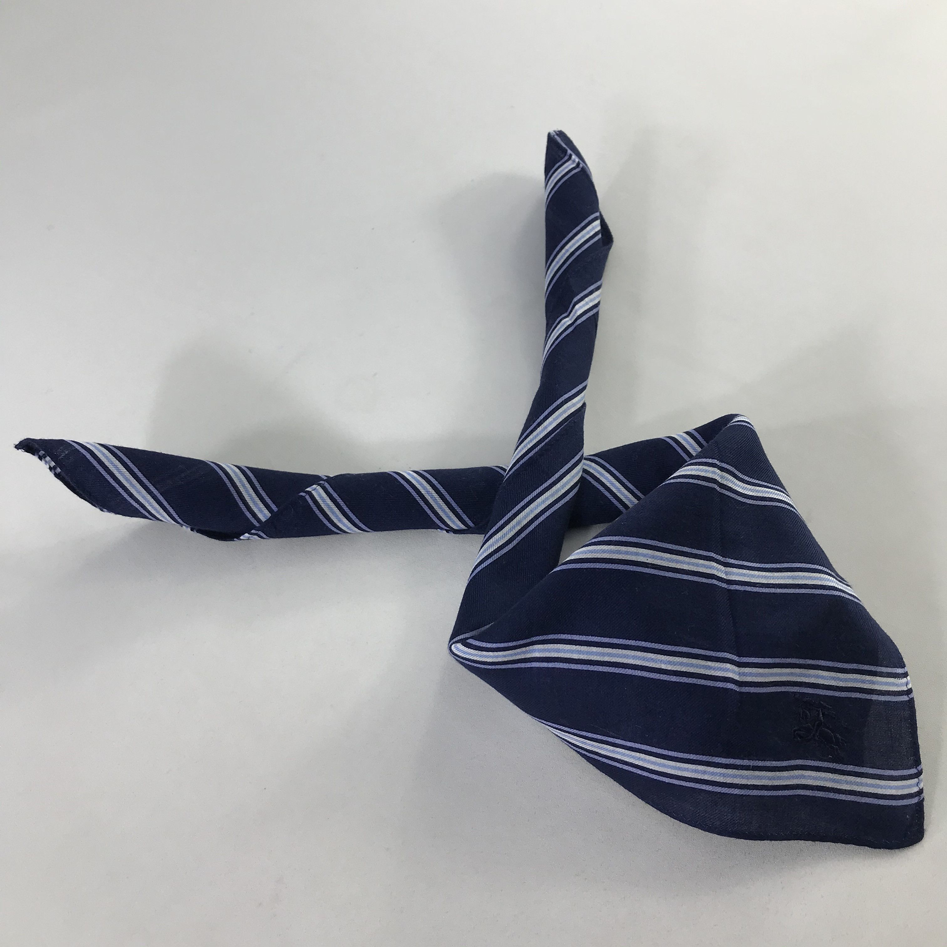 Burberry × Vintage Burberry Bandana / Handkerchief / Neckerchief - S1106 Size ONE SIZE - 4 Thumbnail
