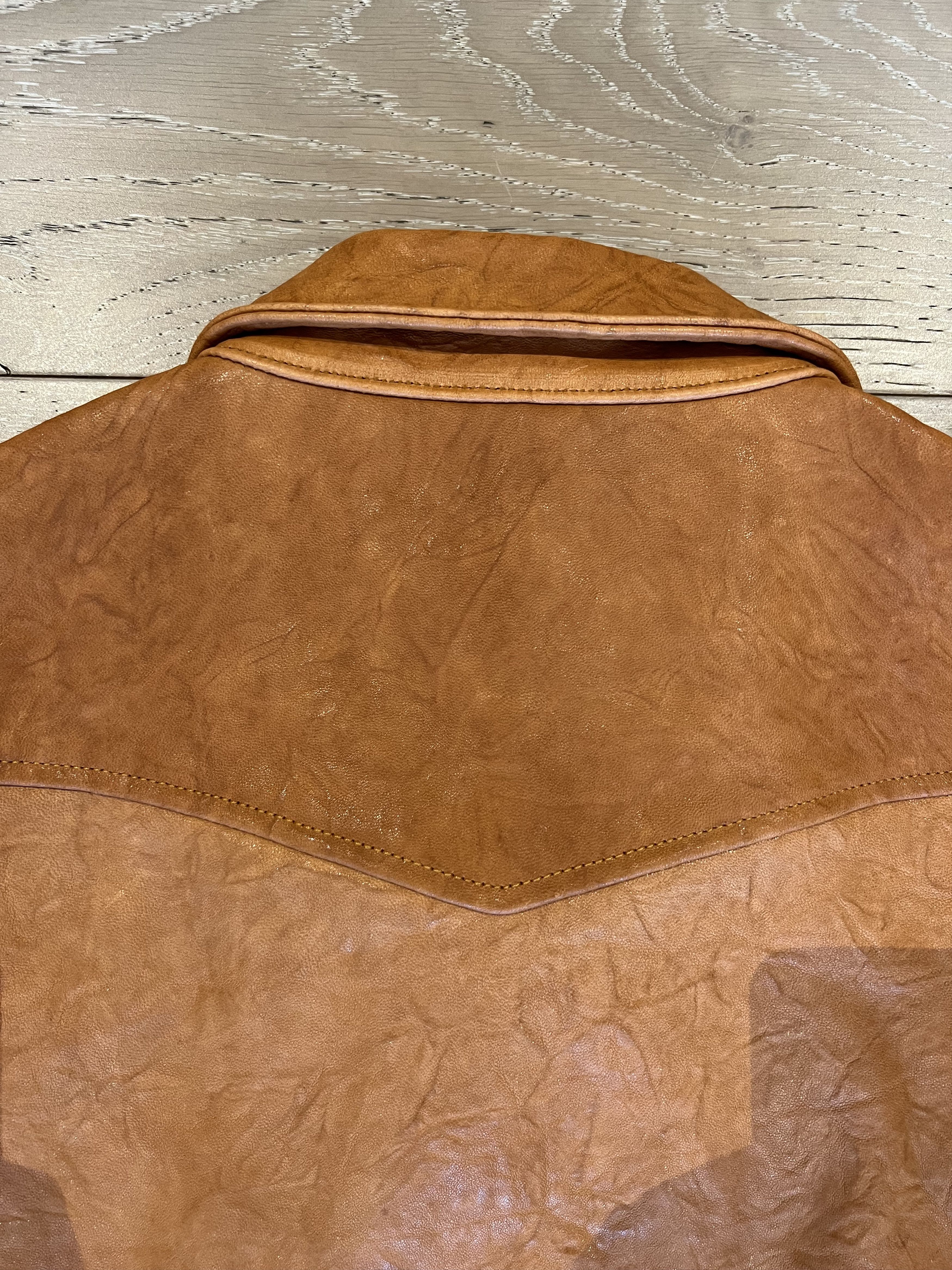 Bare Knuckles 💚 Bare Knuckles Freddy Leather Blouson Rust Lambskin NEW Size US M / EU 48-50 / 2 - 17 Thumbnail