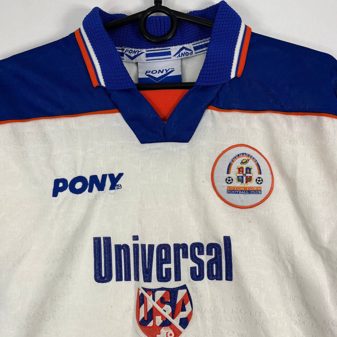 PONY PONY 1995-1997 Luton Town Home Shirt Soccer Jersey Sz S Size US S / EU 44-46 / 1 - 2 Thumbnail