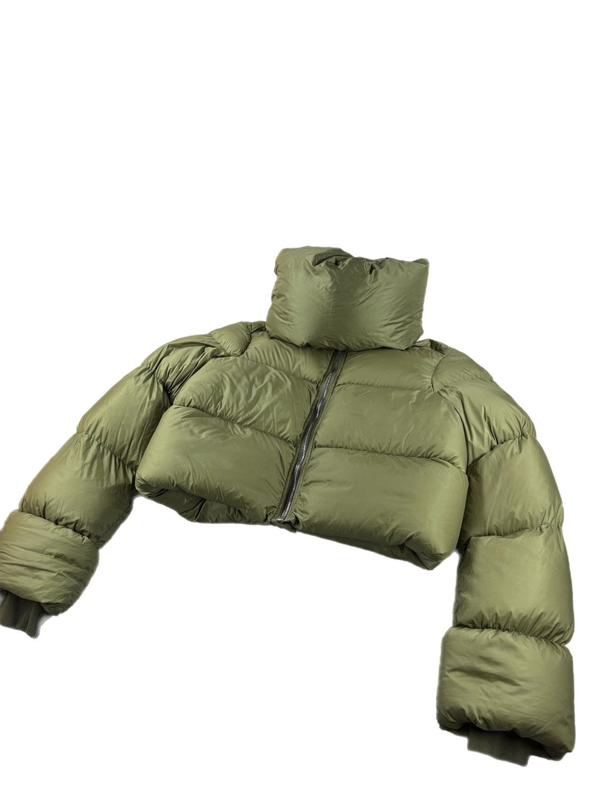 Rick Owens rick owens down jacket puffer khaki Size S / US 4 / IT 40 - 2 Thumbnail