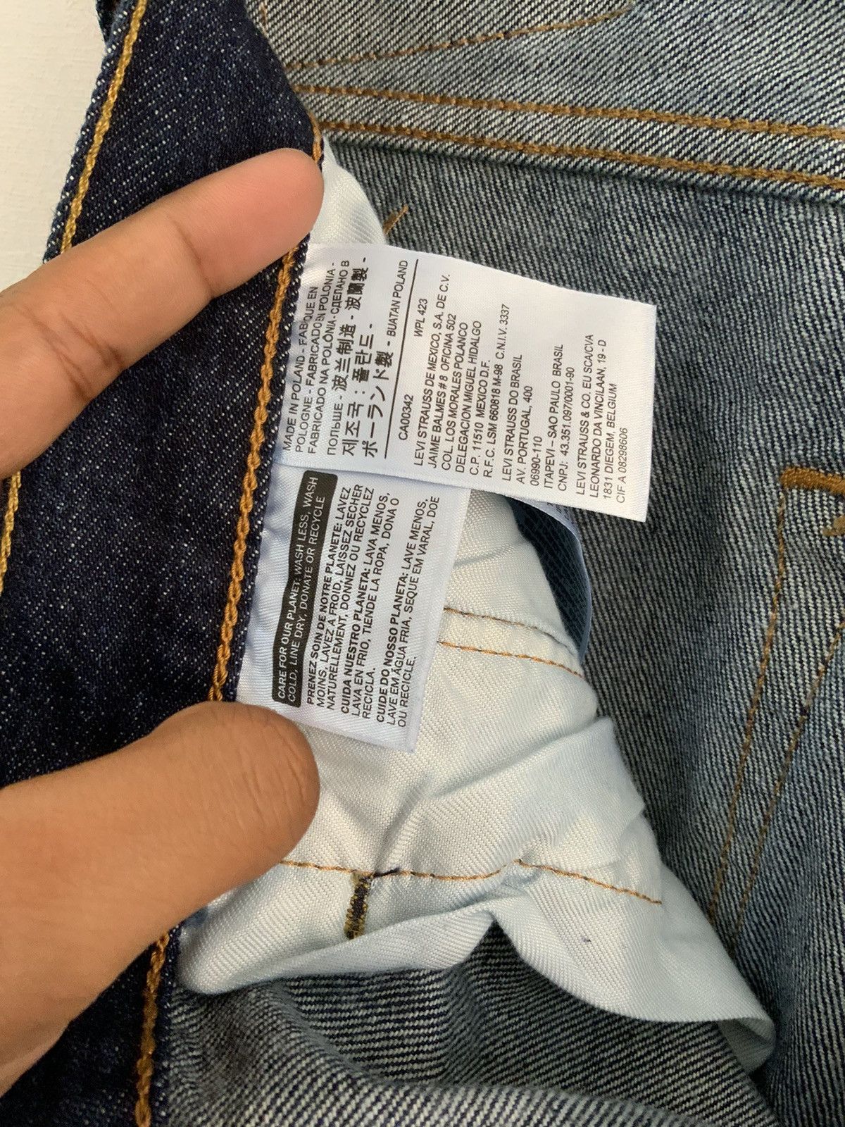 Levi's New Levis’s 501 Straight Leg Button Fly Denime Jeans Size US 30 / EU 46 - 18 Thumbnail