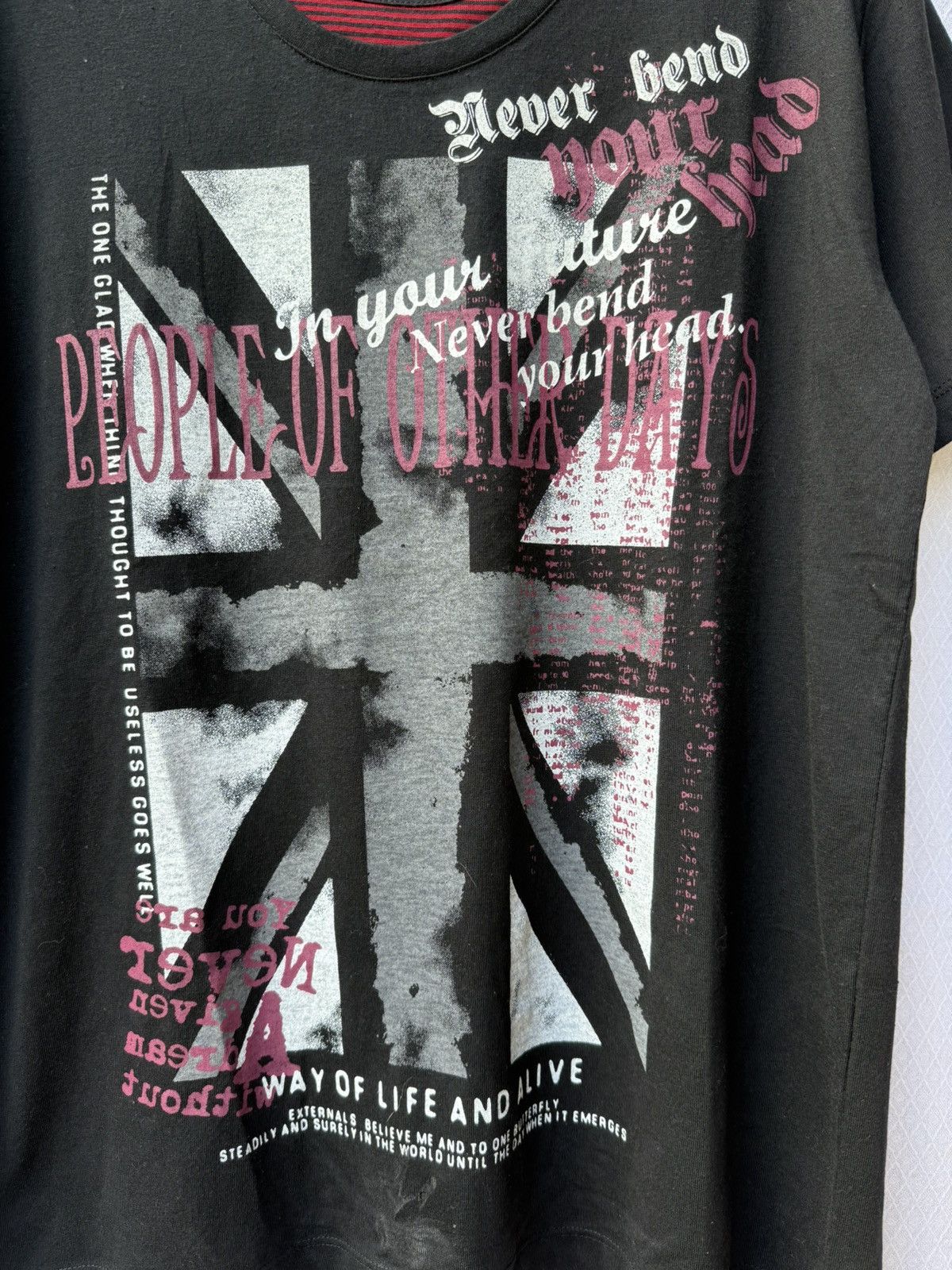 Durante british flags poem tee