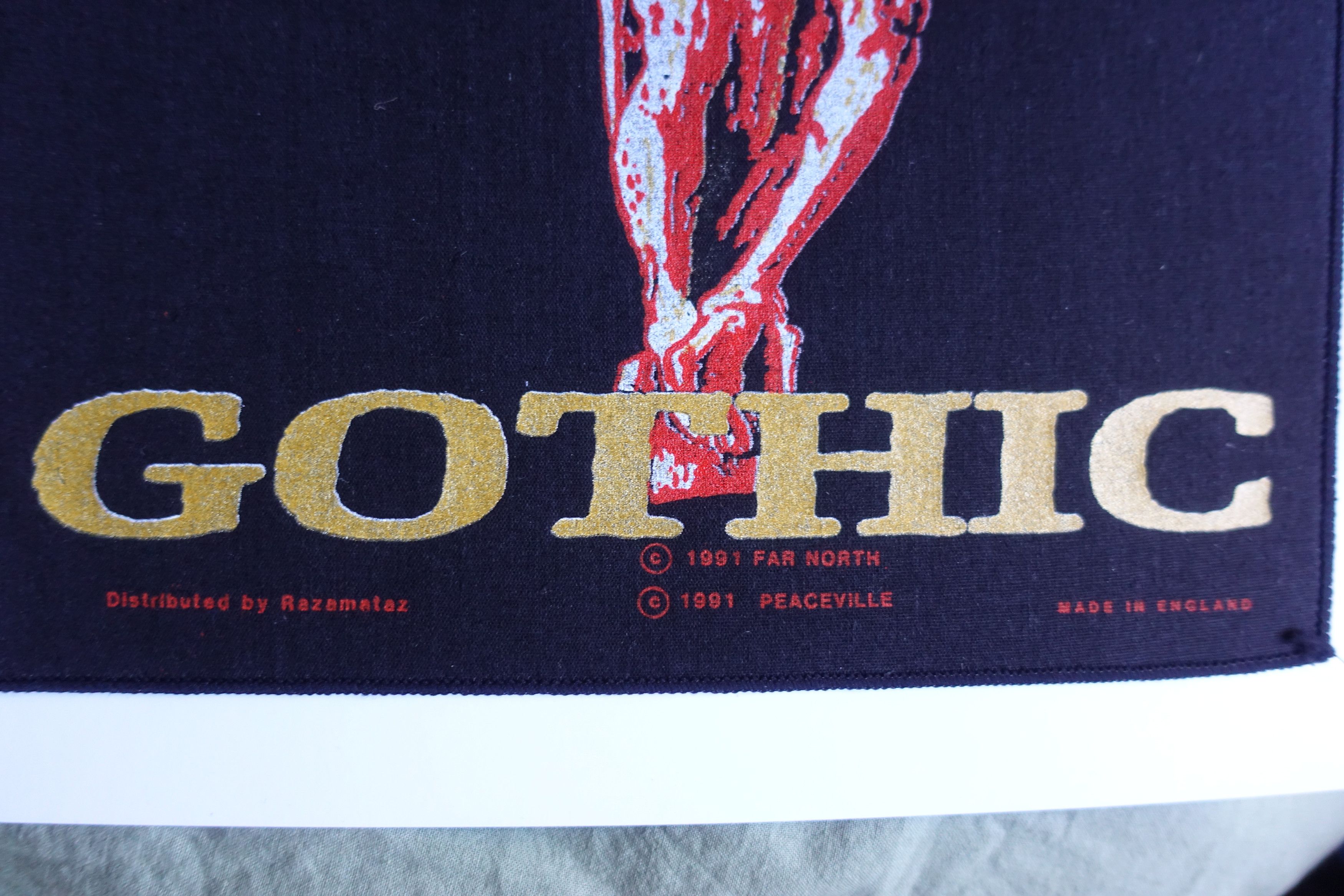 Band Tees Paradise Lost "Gothic" 1991 Back Patch Death Doom Metal Size ONE SIZE - 4 Thumbnail