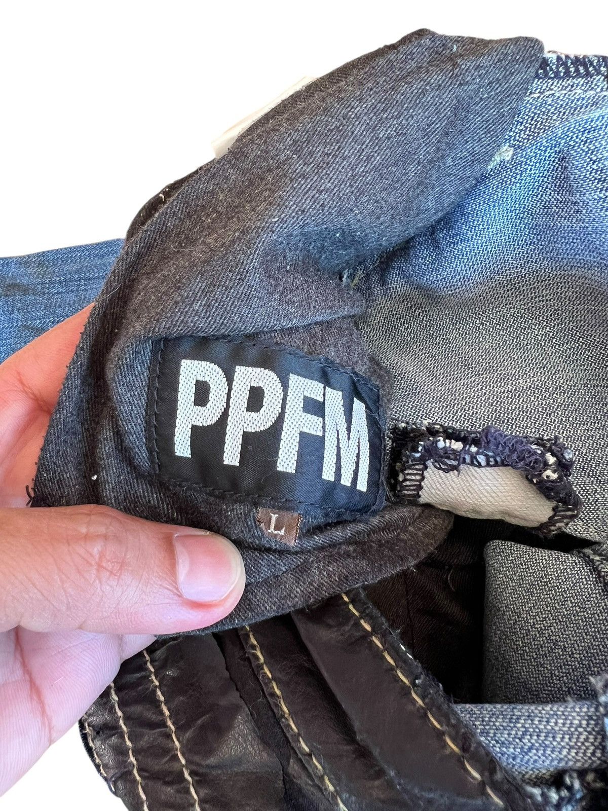 PPFM Vintage PPFM Stitching Bondage Punk Jean Size US 31 - 20 Thumbnail