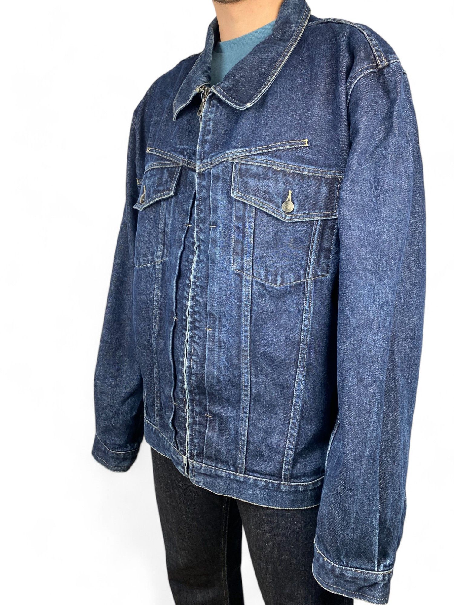 Japanese Brand × Marithe + Francois Girbaud marithe francois girbaud denim jeans jacket oversize vintage Size US XXL / EU 58 / 5 - 5 Thumbnail
