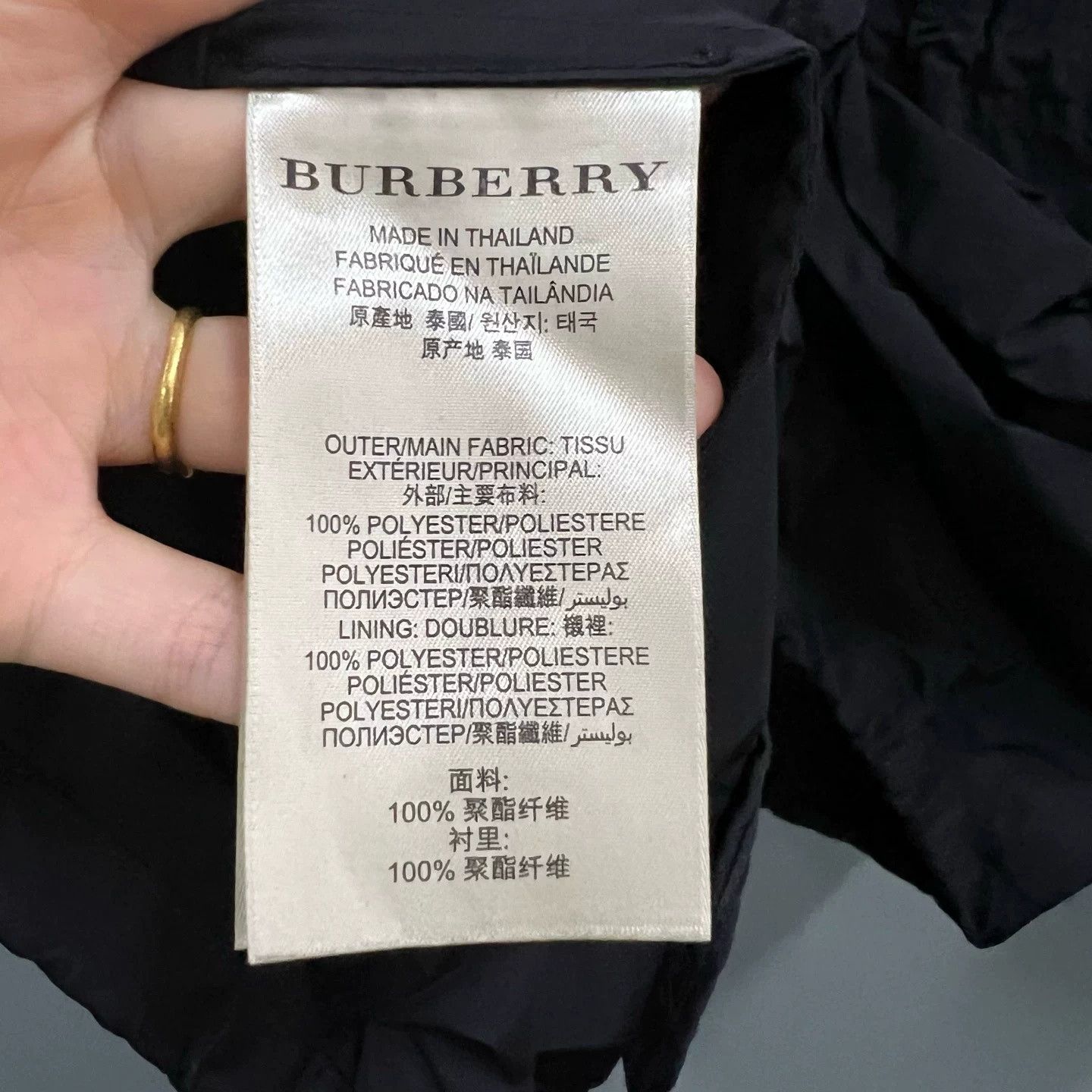 Burberry Burberry Black Stand Collar Multi-Pocket Jacket Size US L / EU 52-54 / 3 - 3 Thumbnail