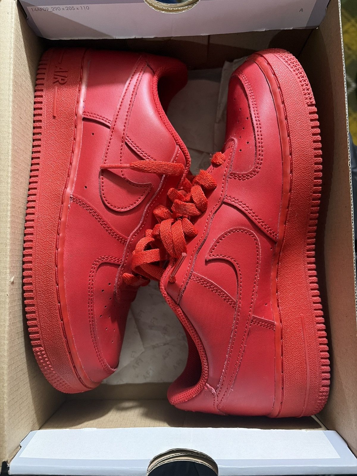 Nike “University Red” Nike Air Force 1 Size US 6.5 / EU 39-40 - 3 Thumbnail